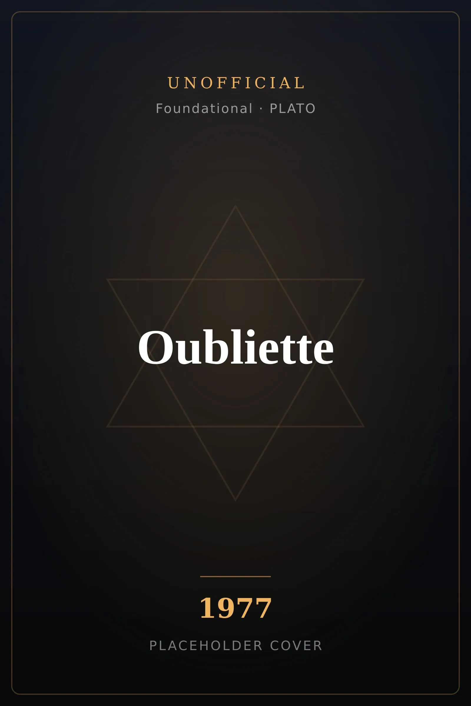 Oubliette cover art