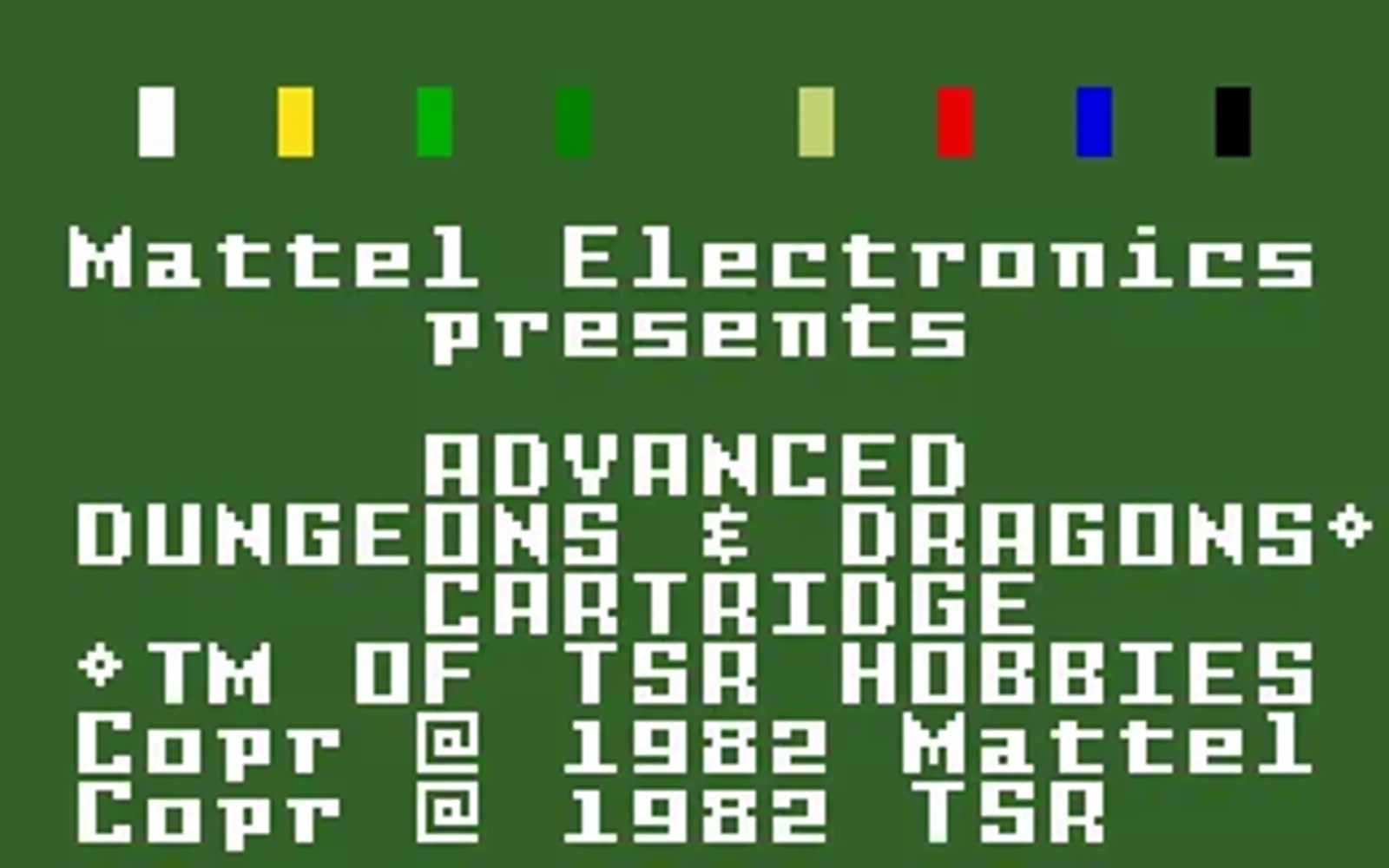 Title screen