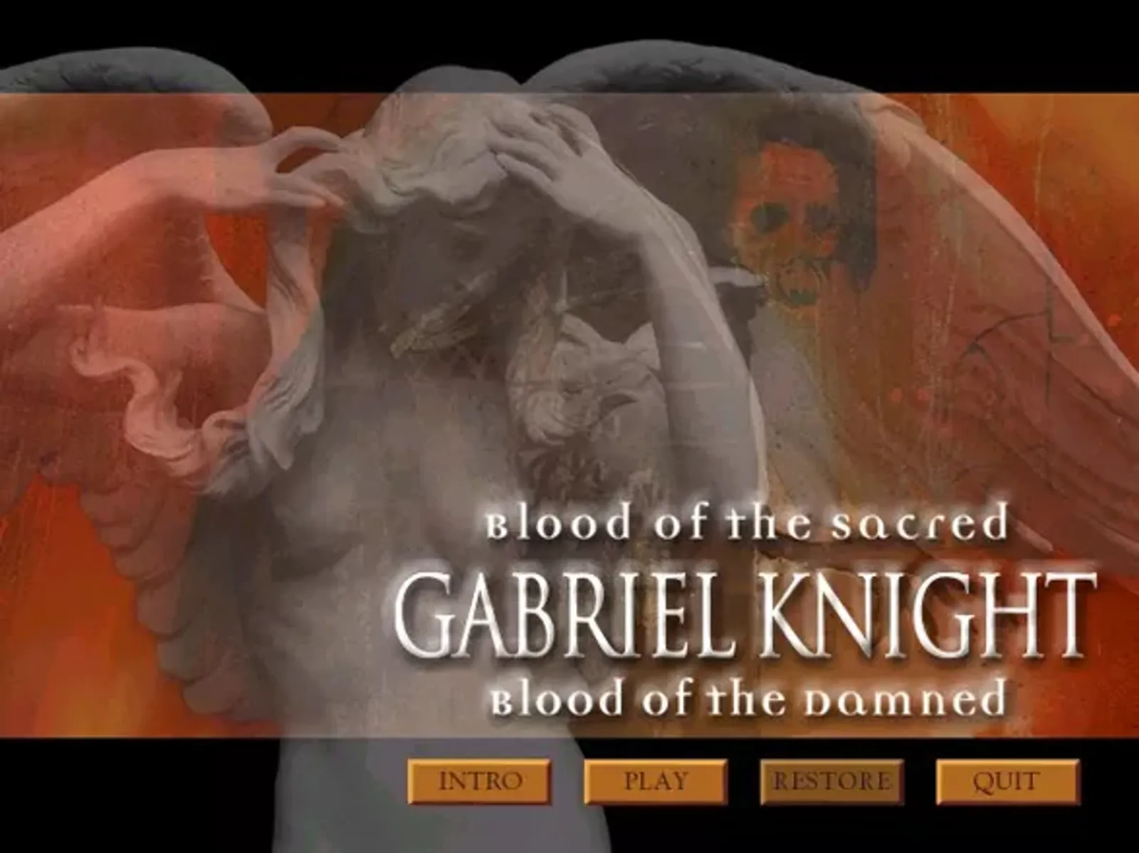 Title screen and main menu