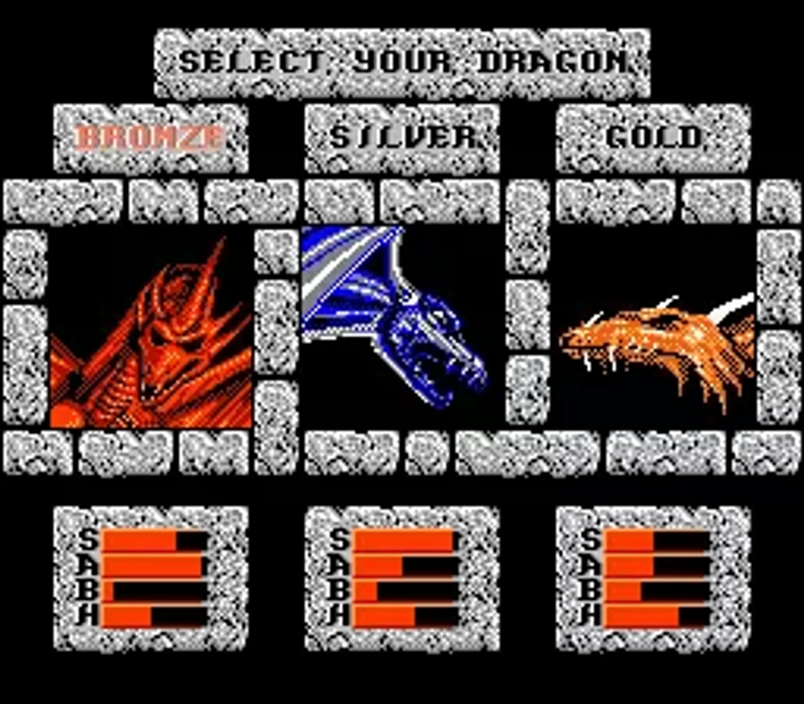 Selecting a dragon