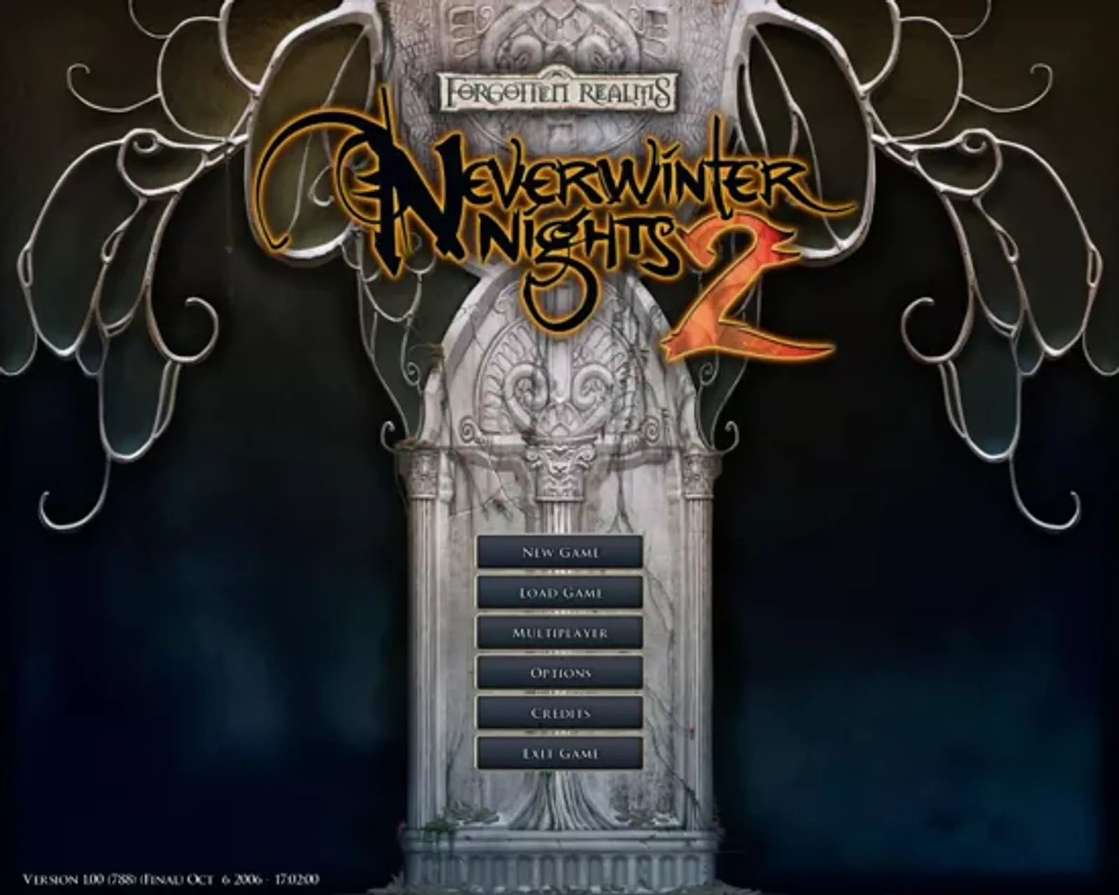 Main menu