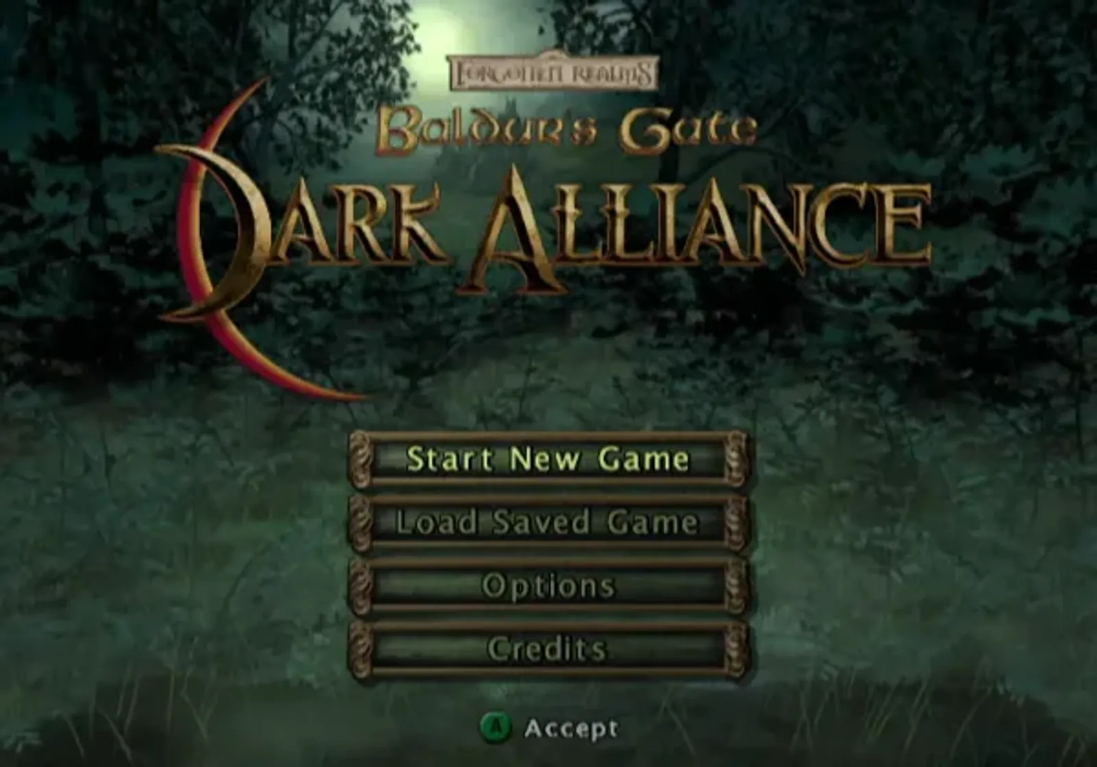 Title screen / main menu