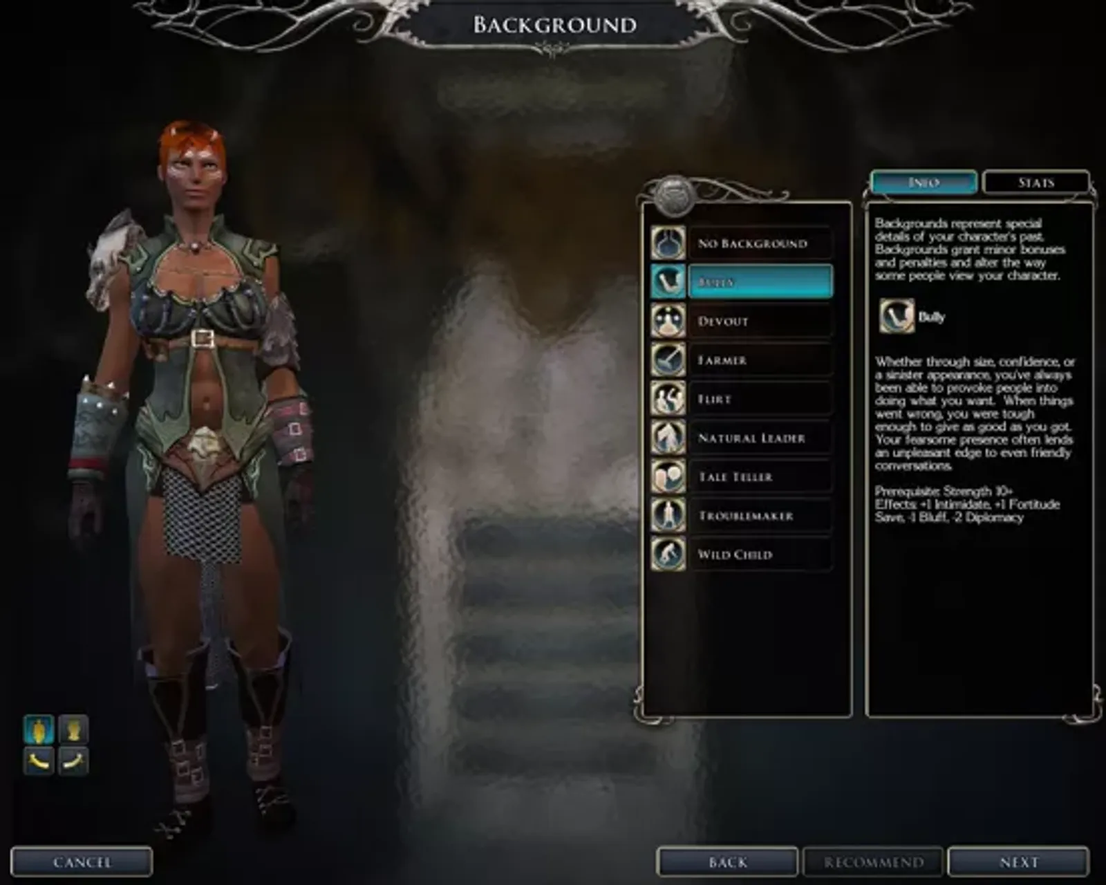 Character creation
