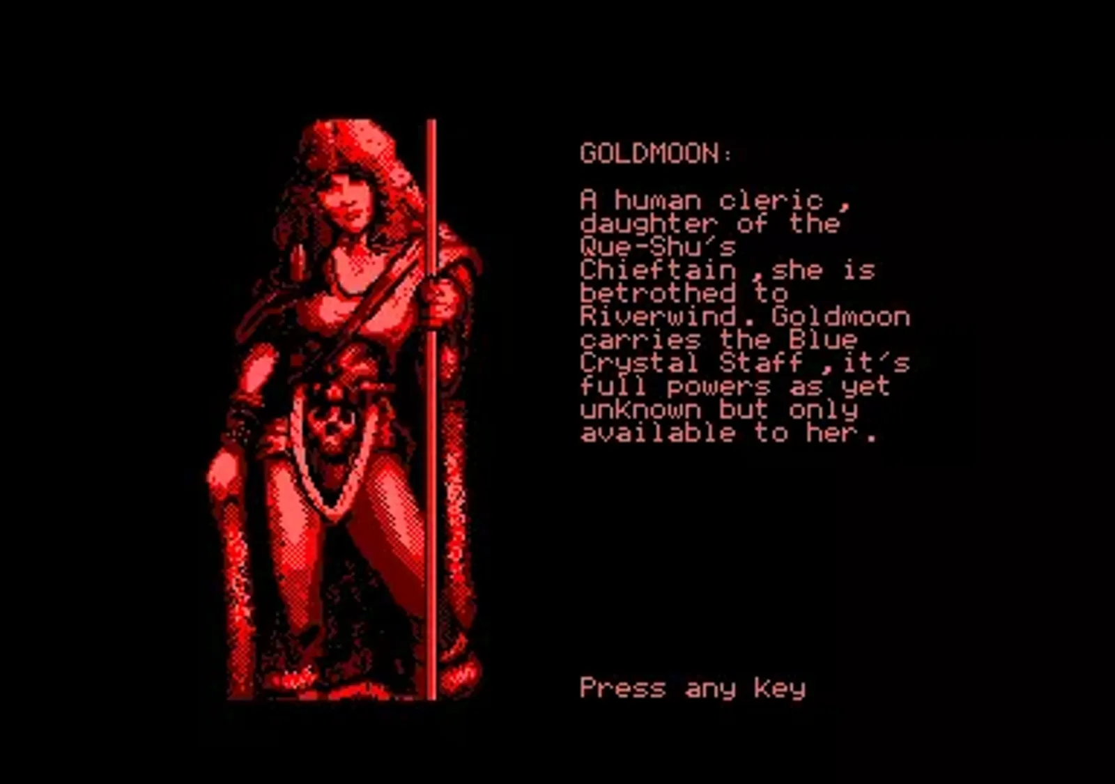 Character bio: Goldmoon