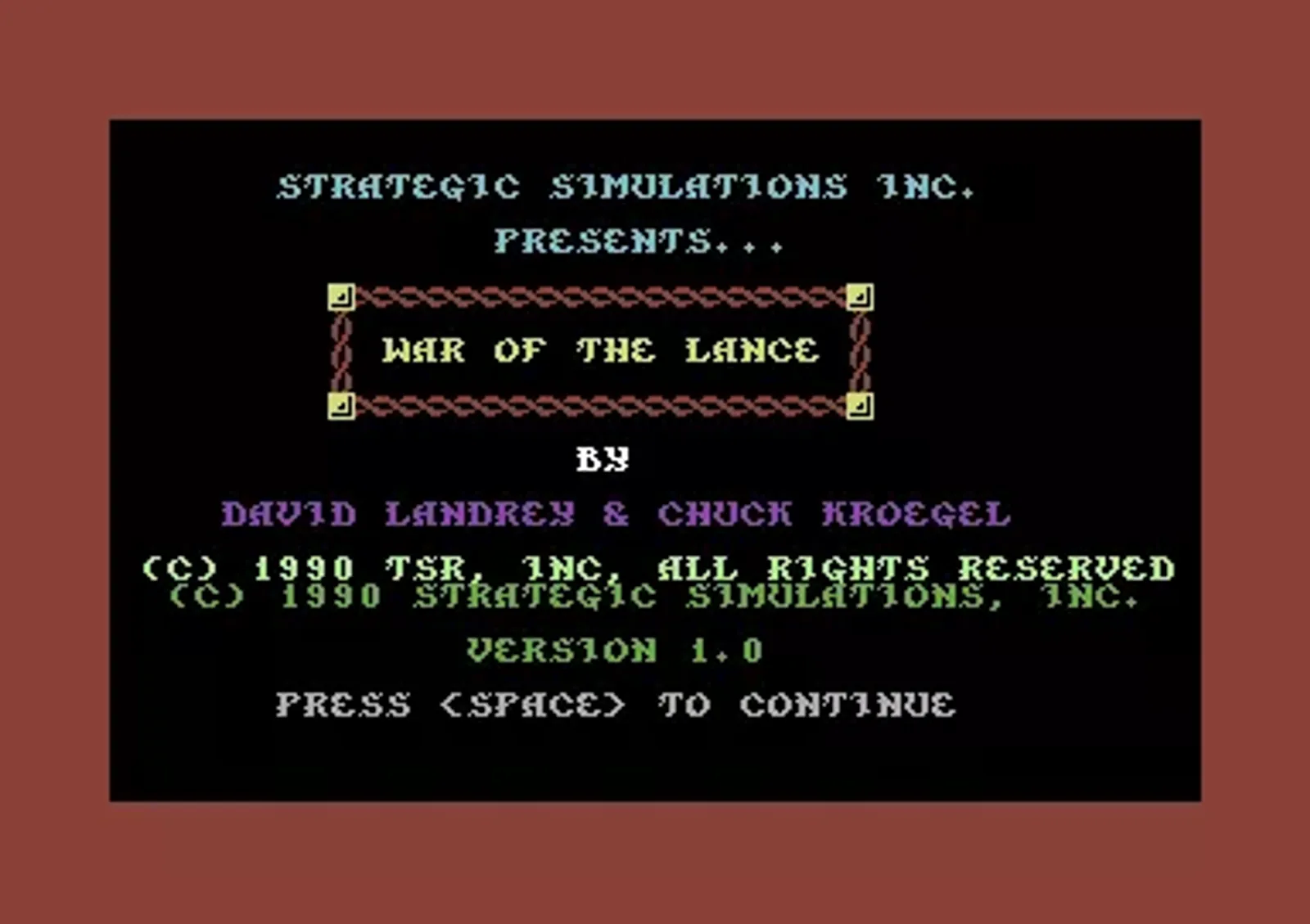 Title screen