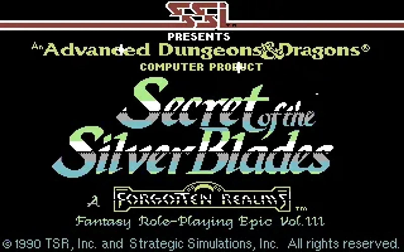 Title screen