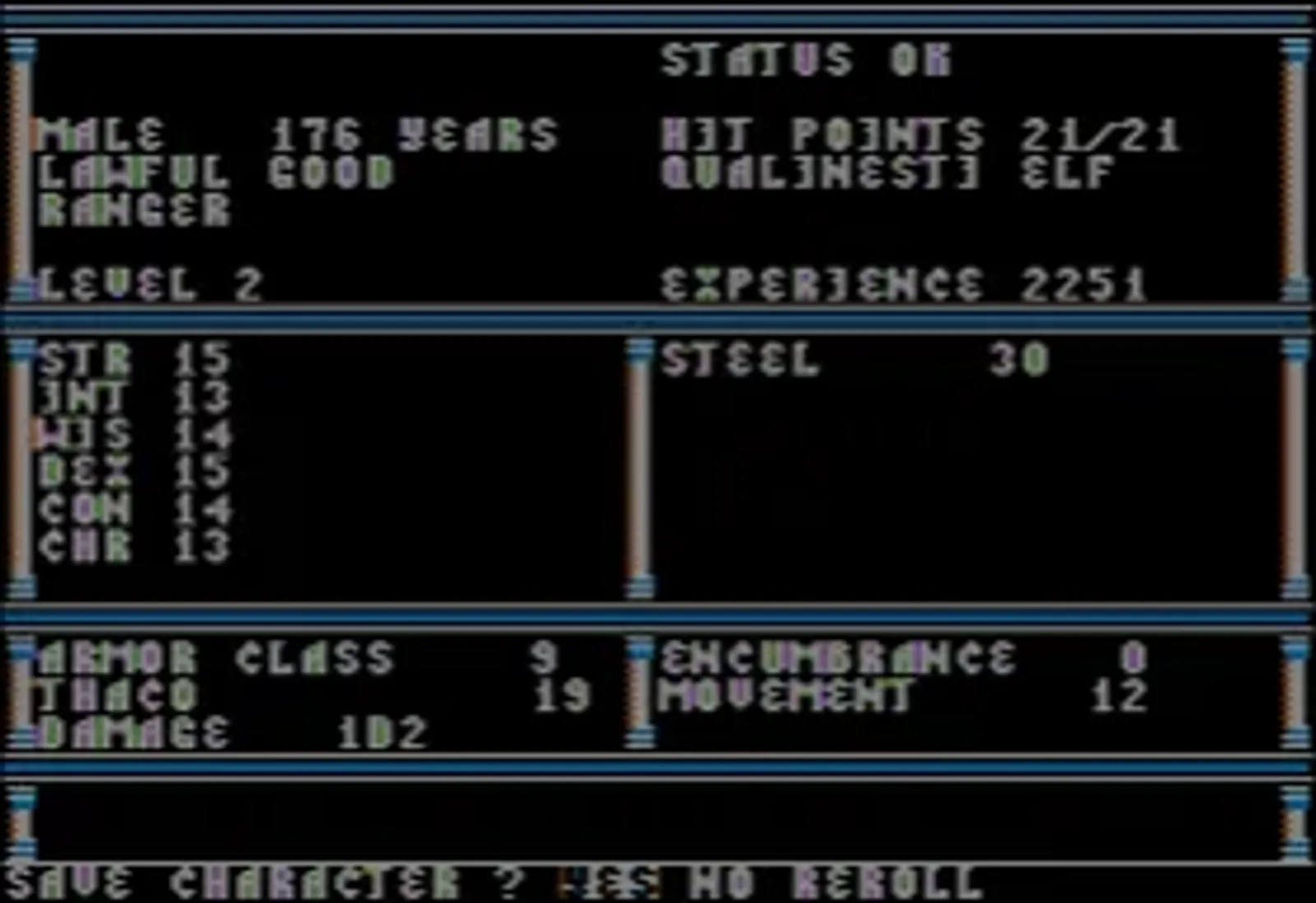 Character creation