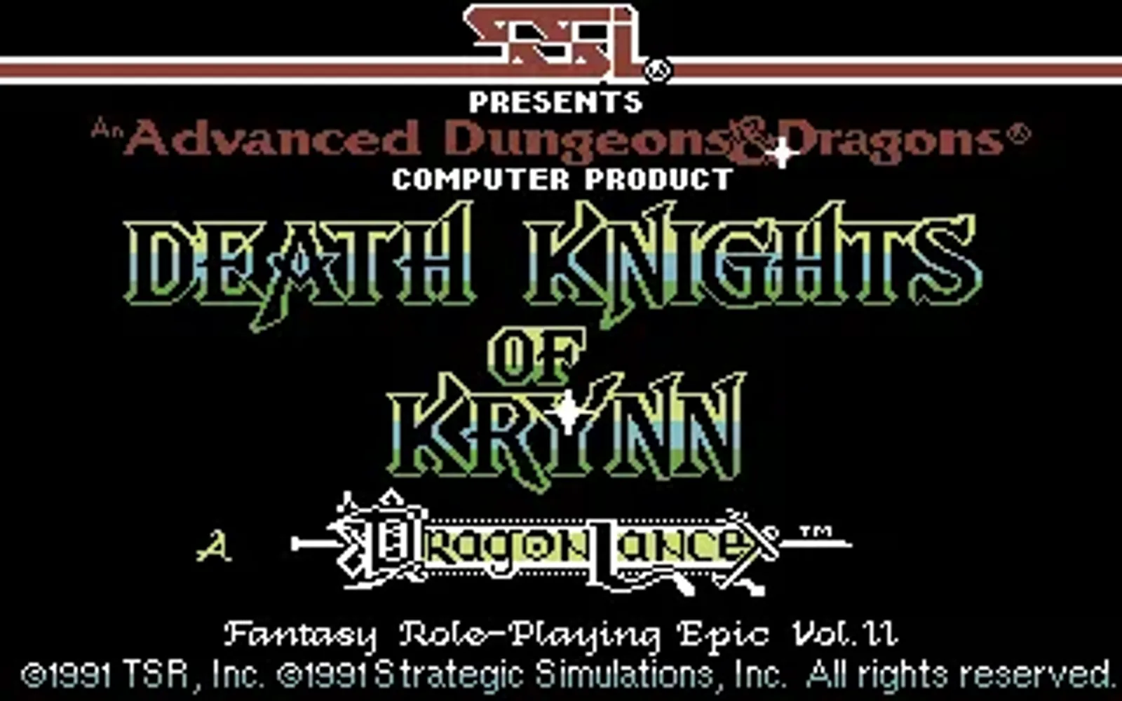 Title screen