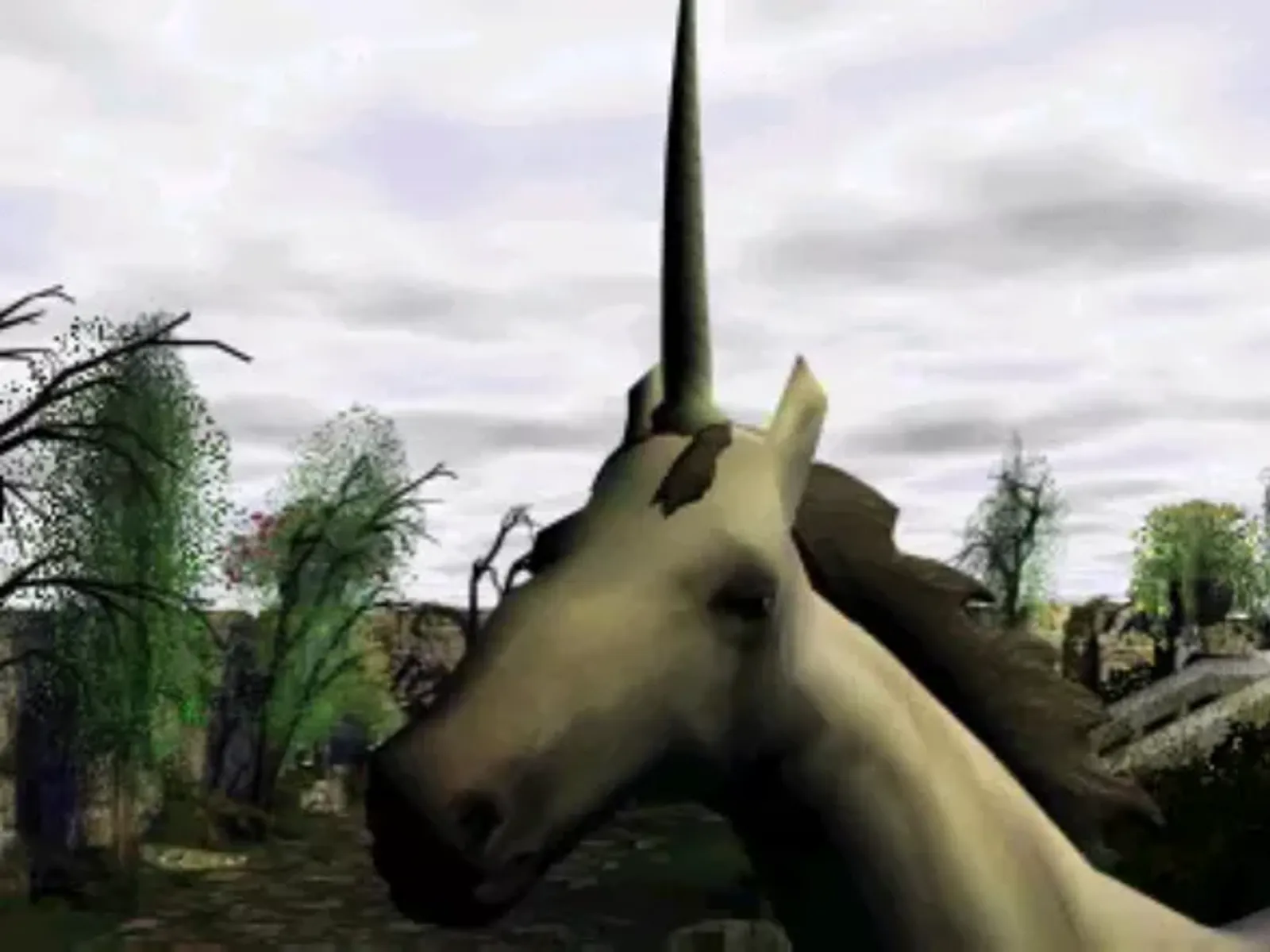 The intro video features a mysterious unicorn