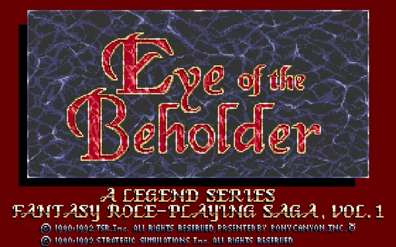 Title screen