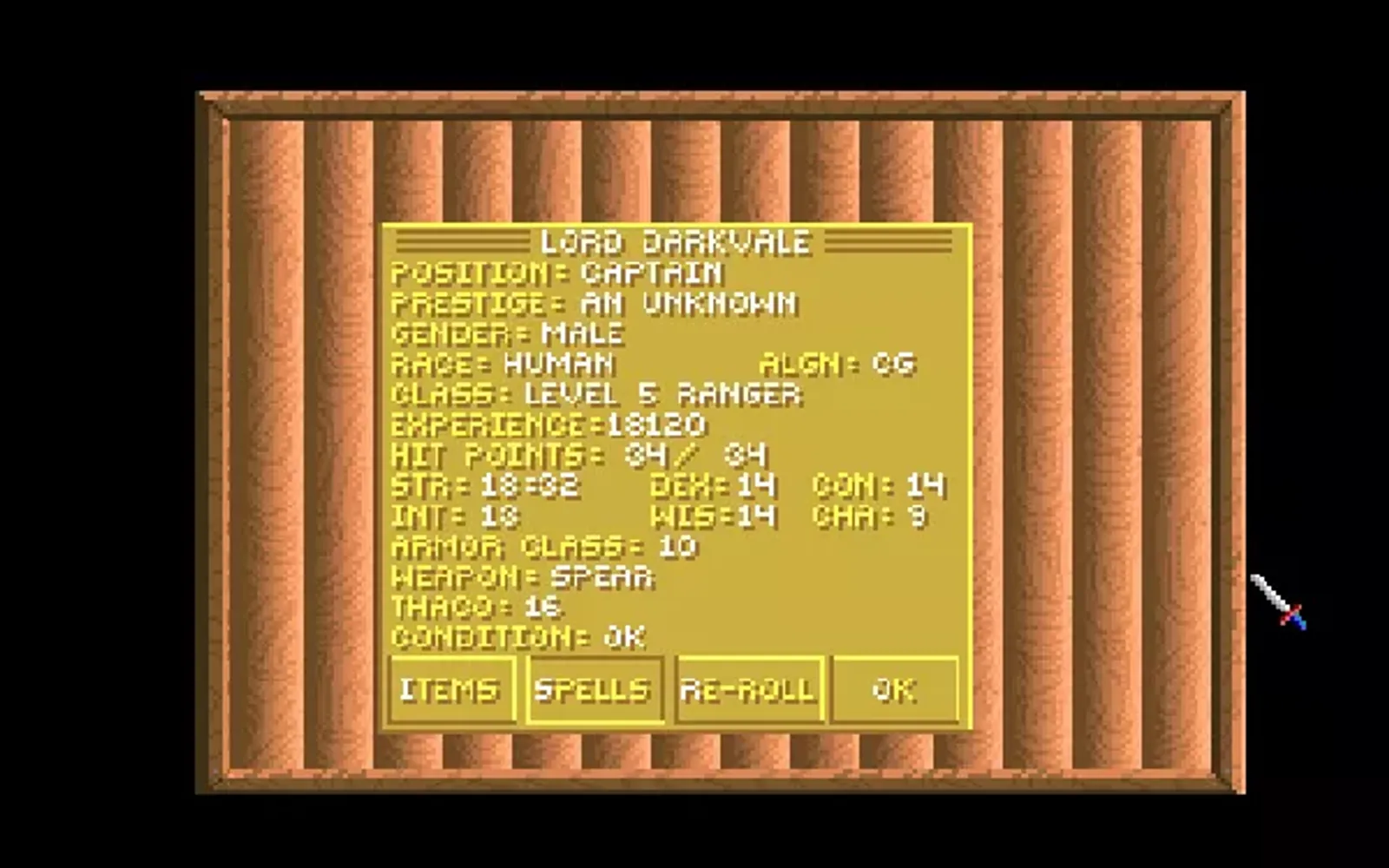 Character (Captain) Creation: reroll the stats of your character to your hearts content. No stats modifcation here though!