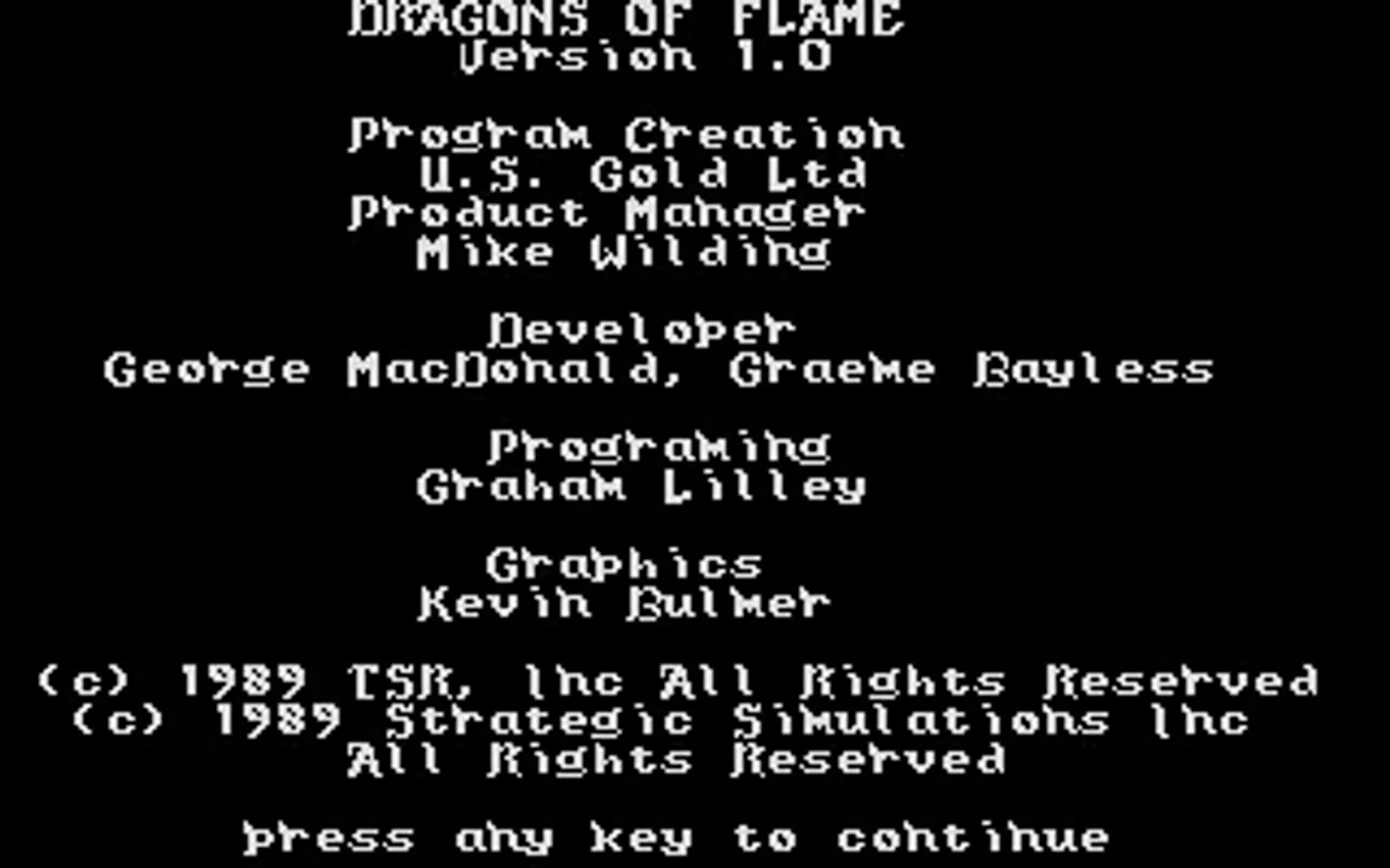 Screen title