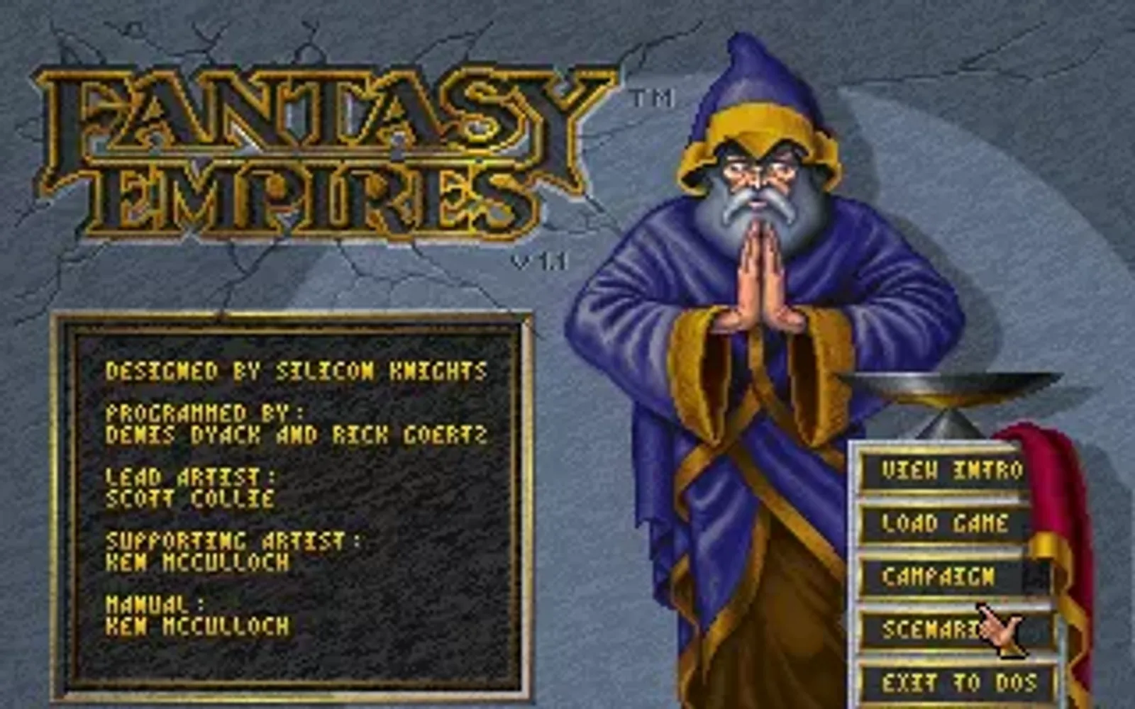 Menu Screen