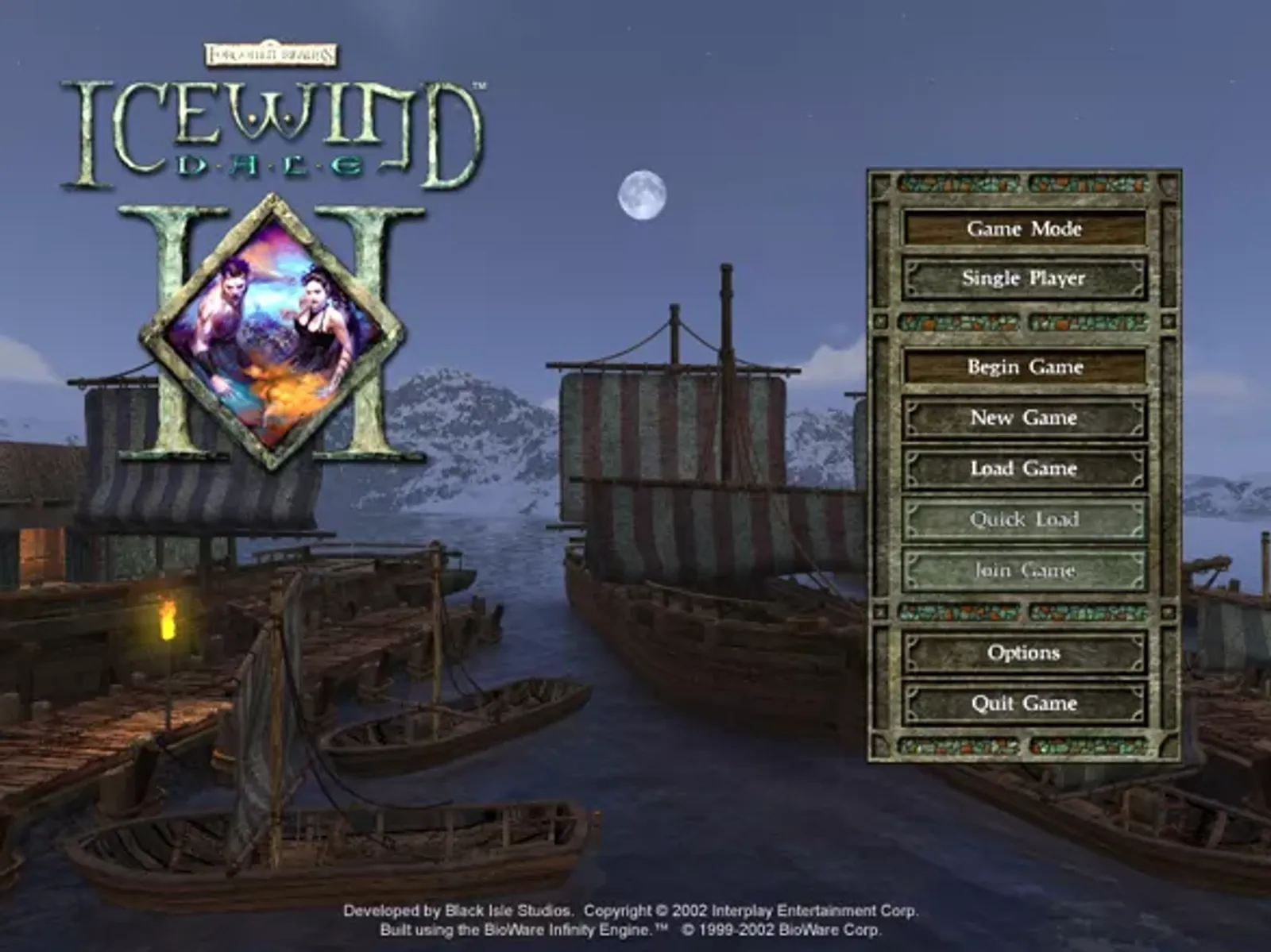 Main menu