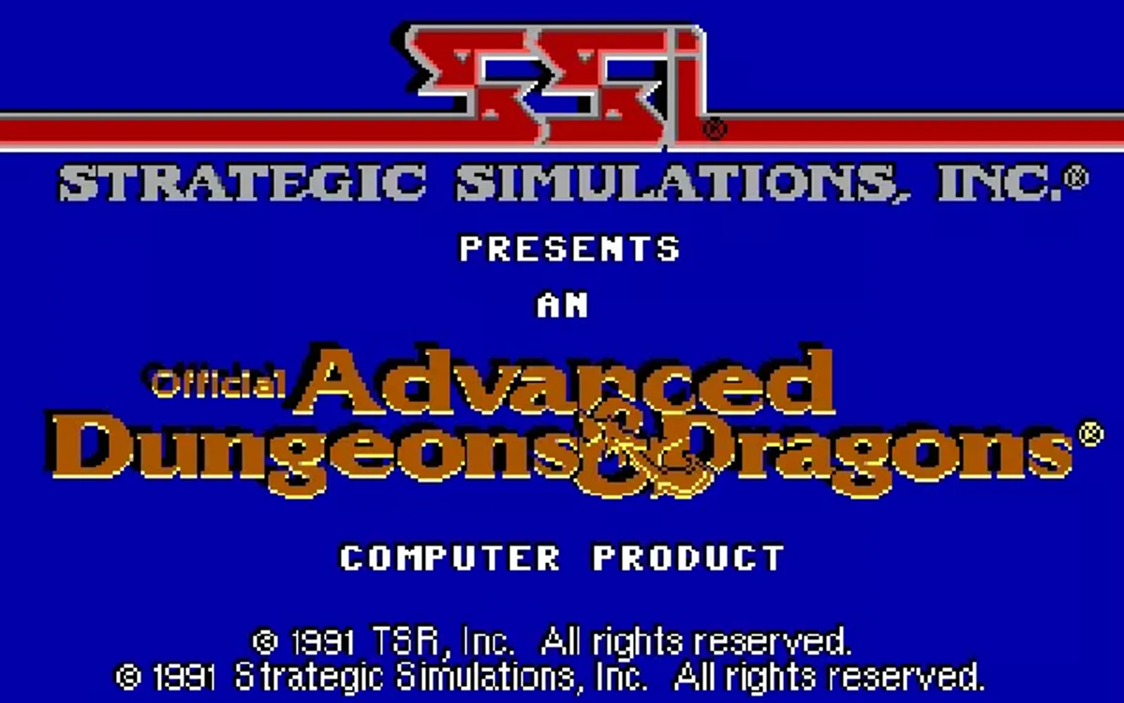 Strategic Simulations, Inc. proudly presents...