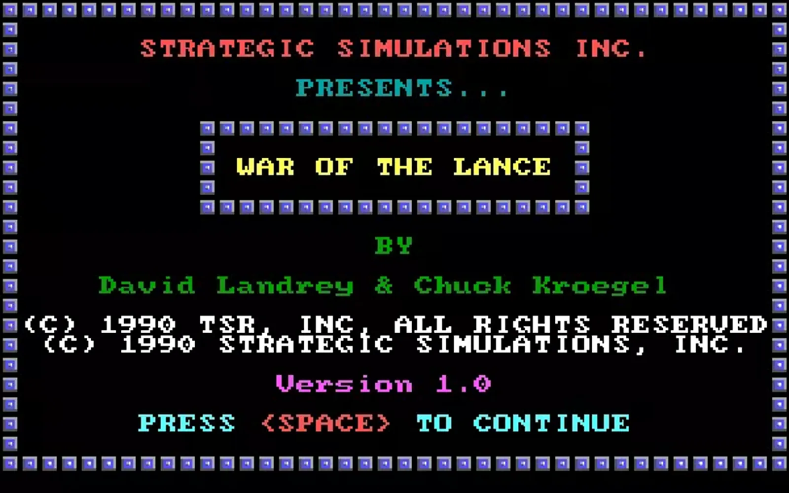 Title screen