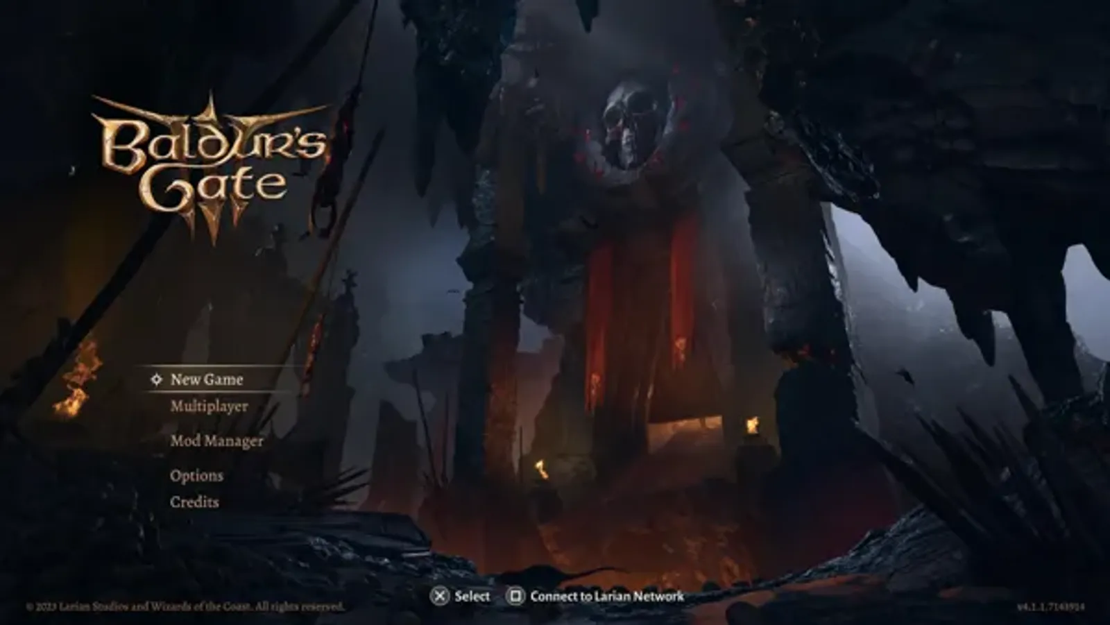 Main menu