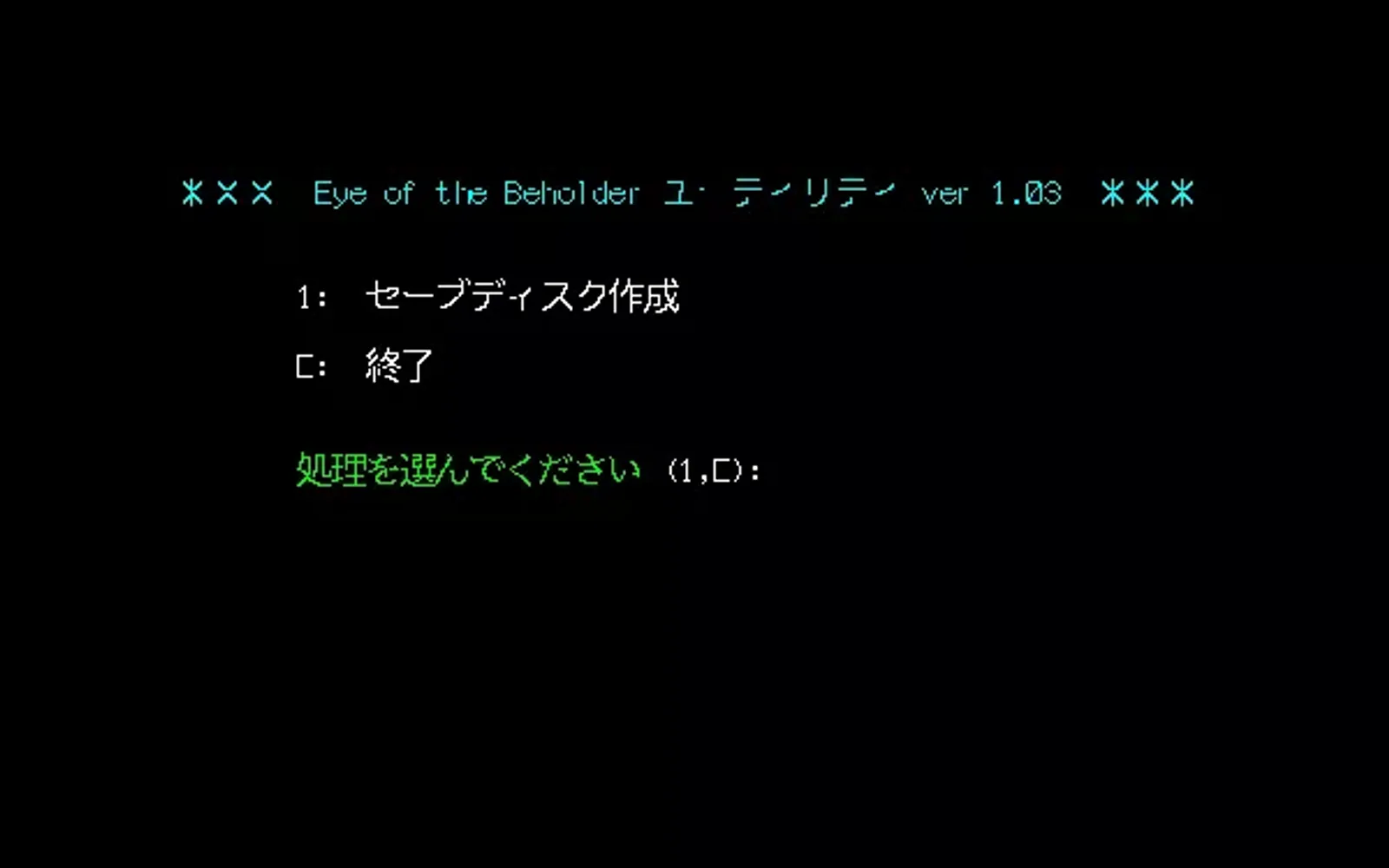 The first thing you should do is create a user disk!