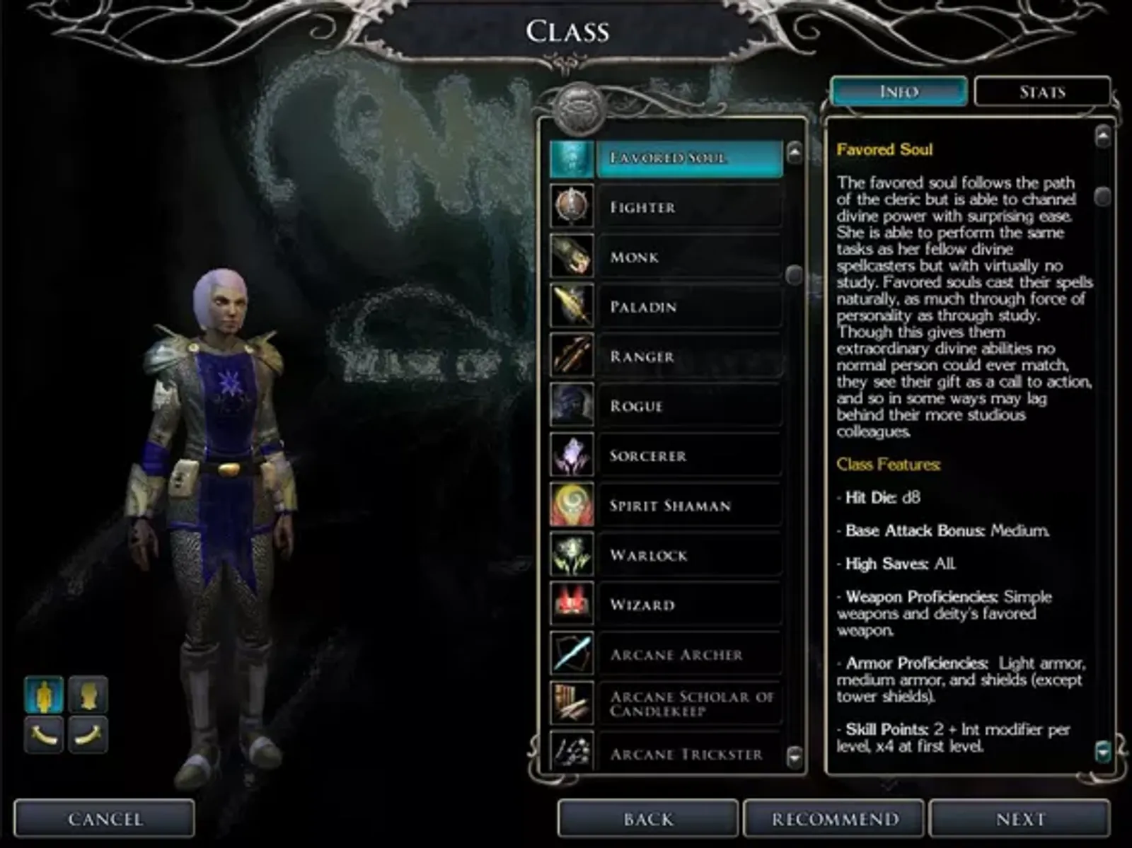 Favored soul is one of the new classes for the expansion.
