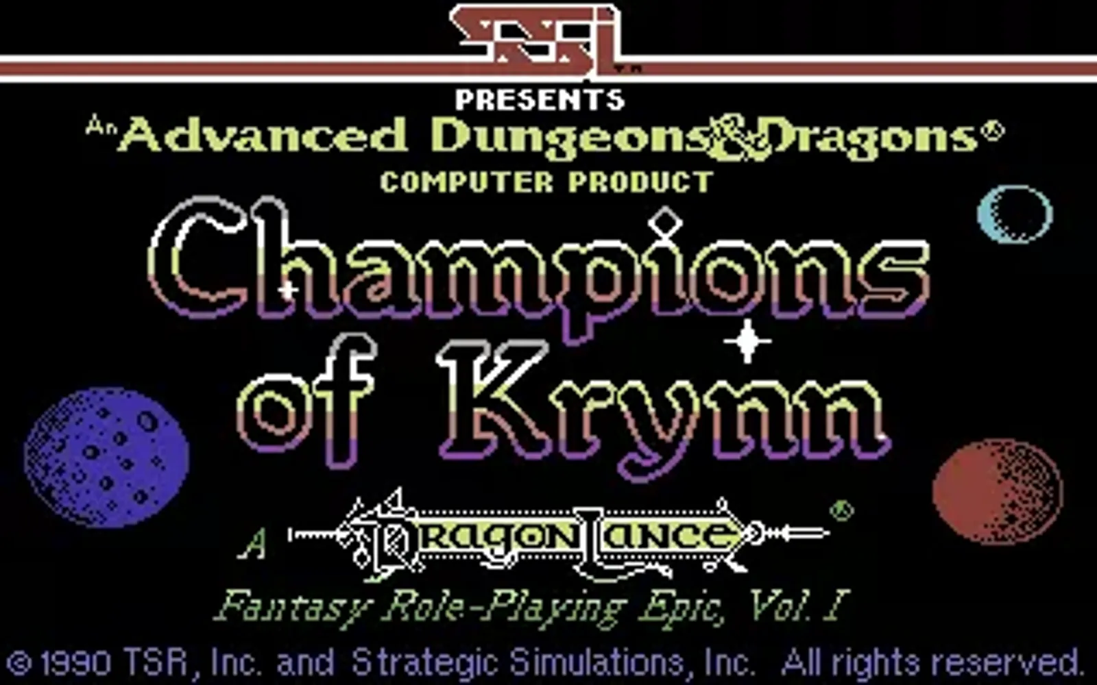 Title screen