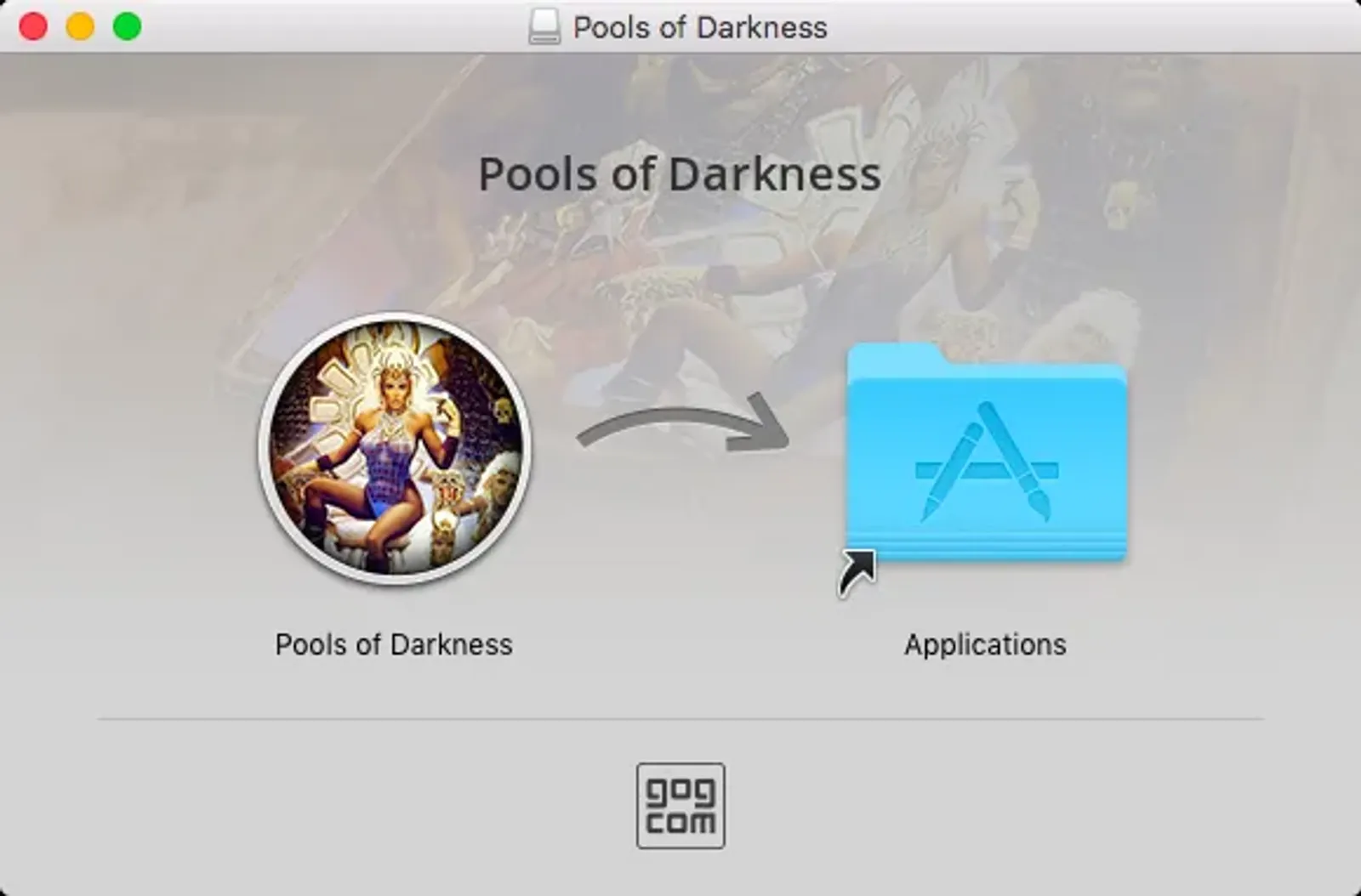 Install screen (GOG version)