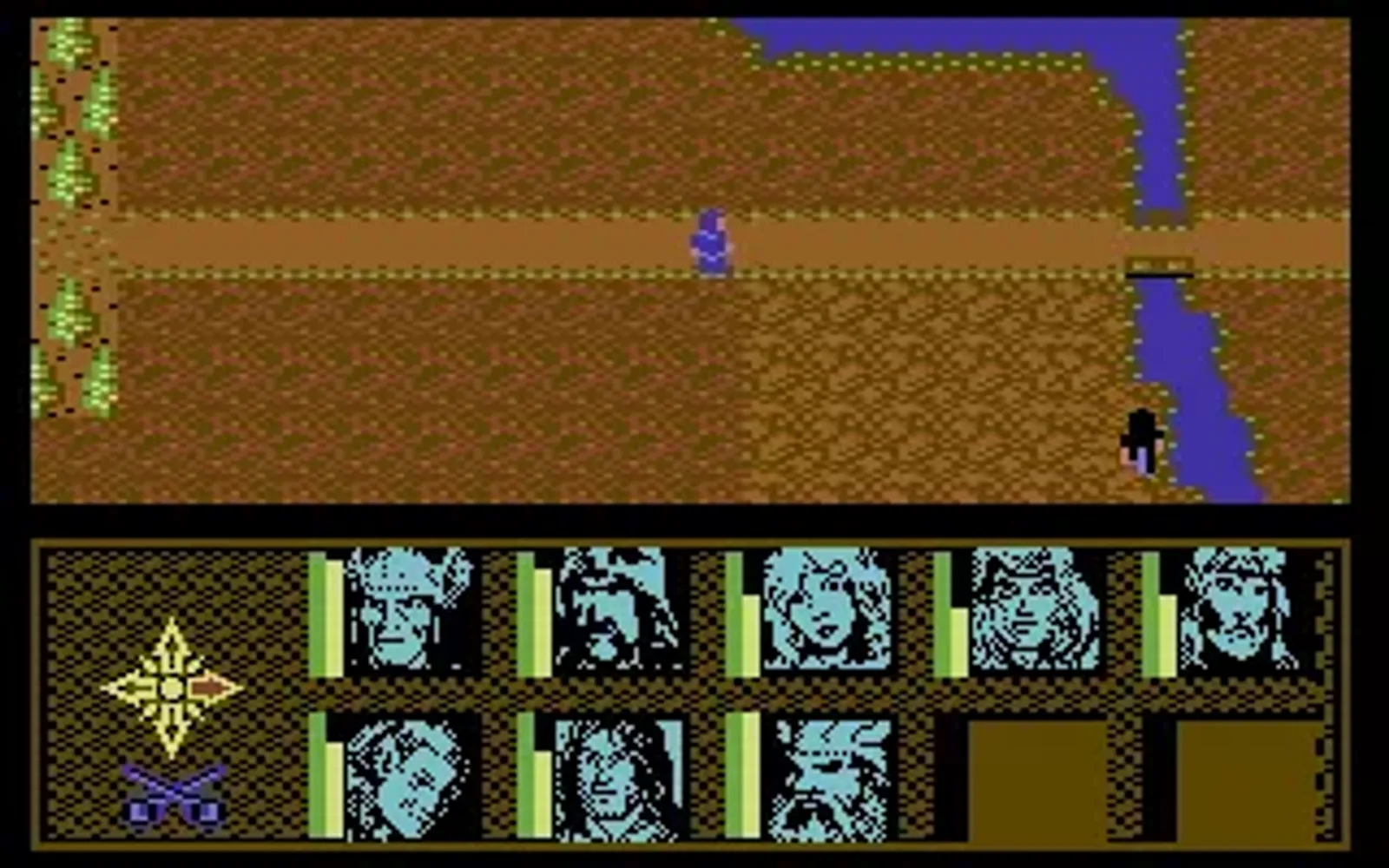 Starting out on the world map. An enemy is approaching.