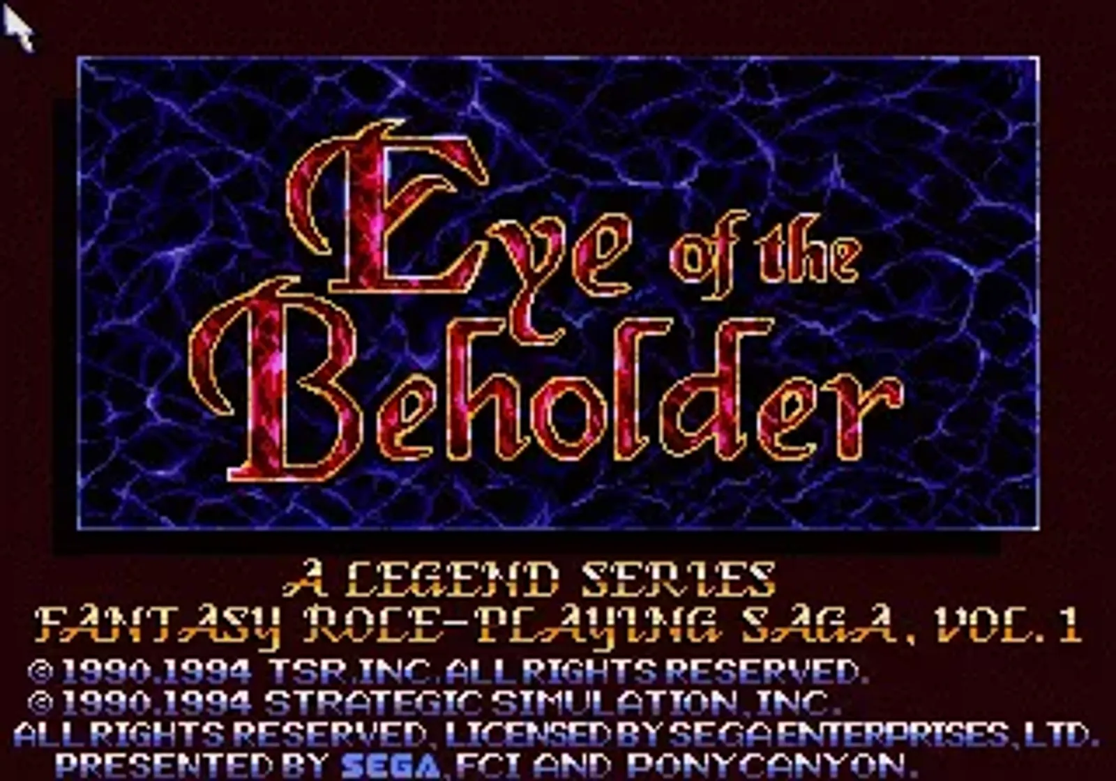 Title screen