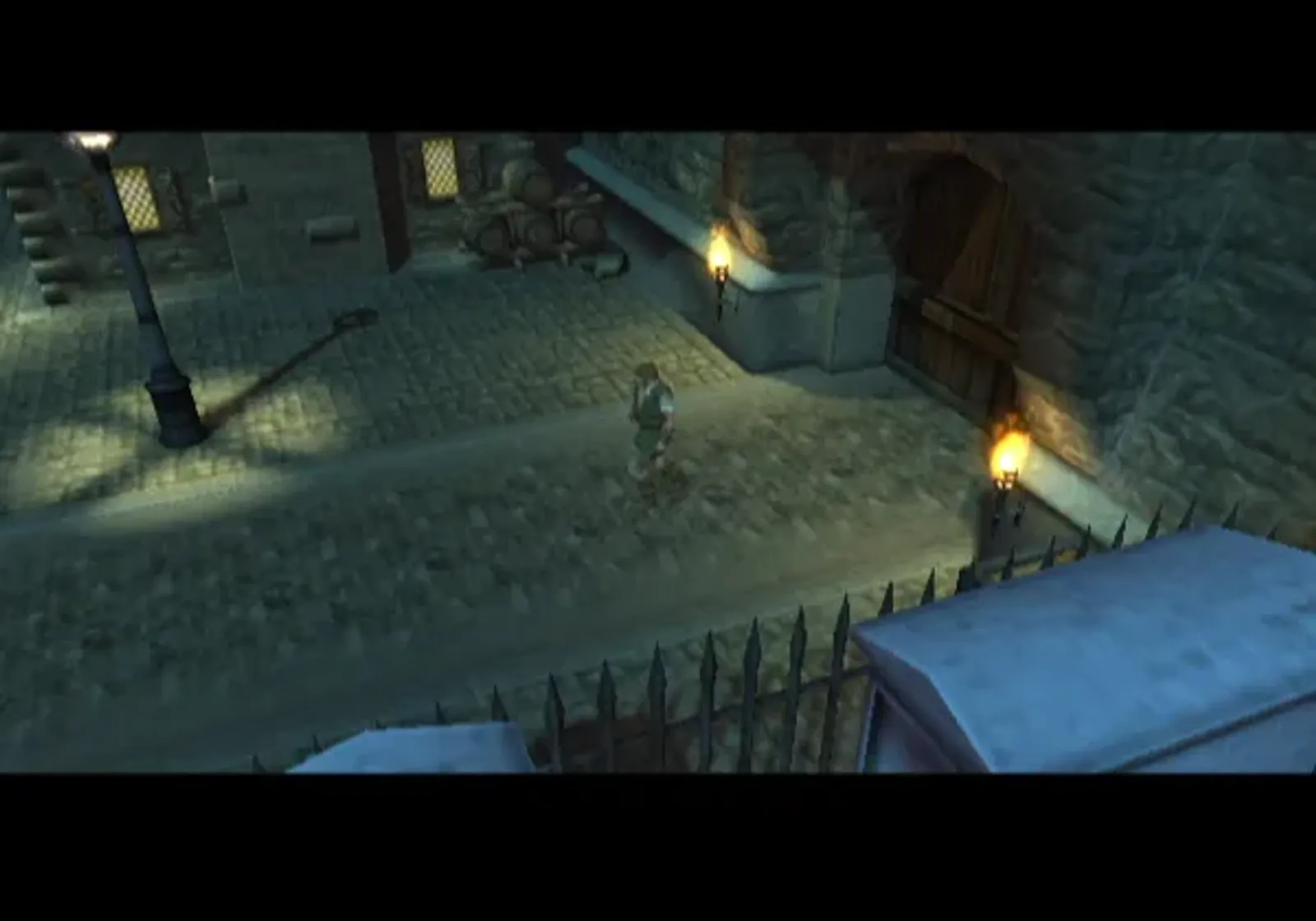 Opening sequence; the game begins in this town
