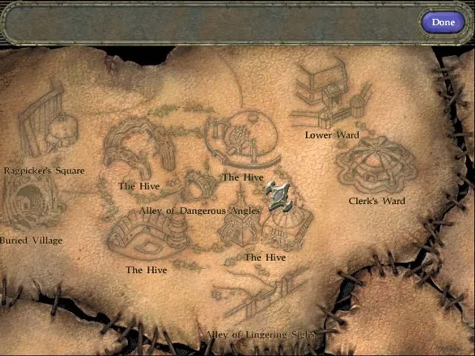 Move quickly to places you've already visited by clicking on a location in your World Map.