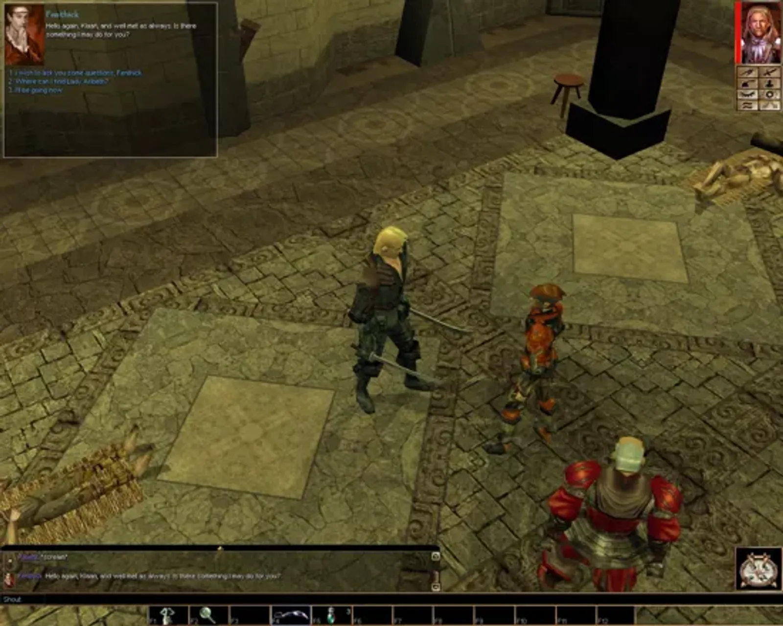Have swords, will travel. Dual-wielding is one of the skills nearly anyone can pick up on in NWN.