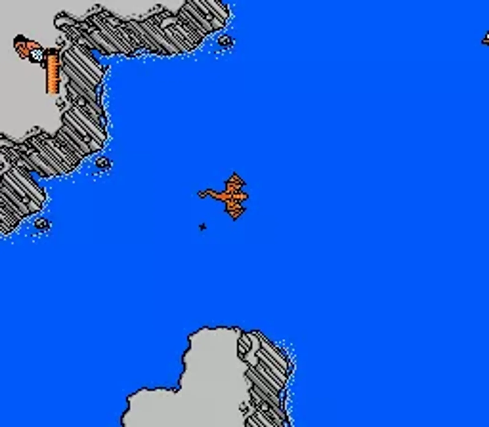 Flying over the land