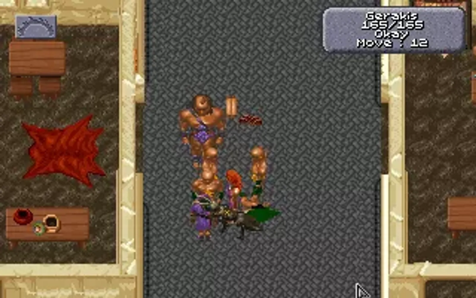 First combat of the game