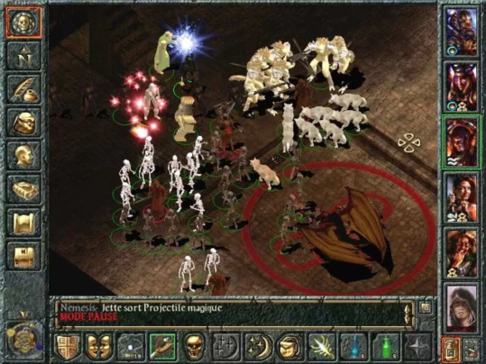 The hardest fight of the game, a big tanar'ri named Aec'Letec.