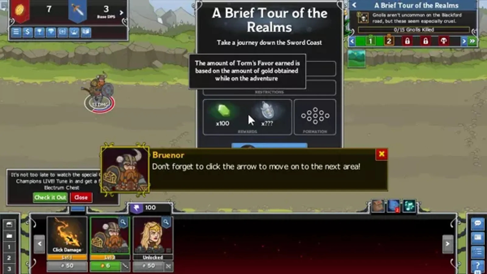 There are different kinds of god in the game. The further a player progresses the more favour is earned
