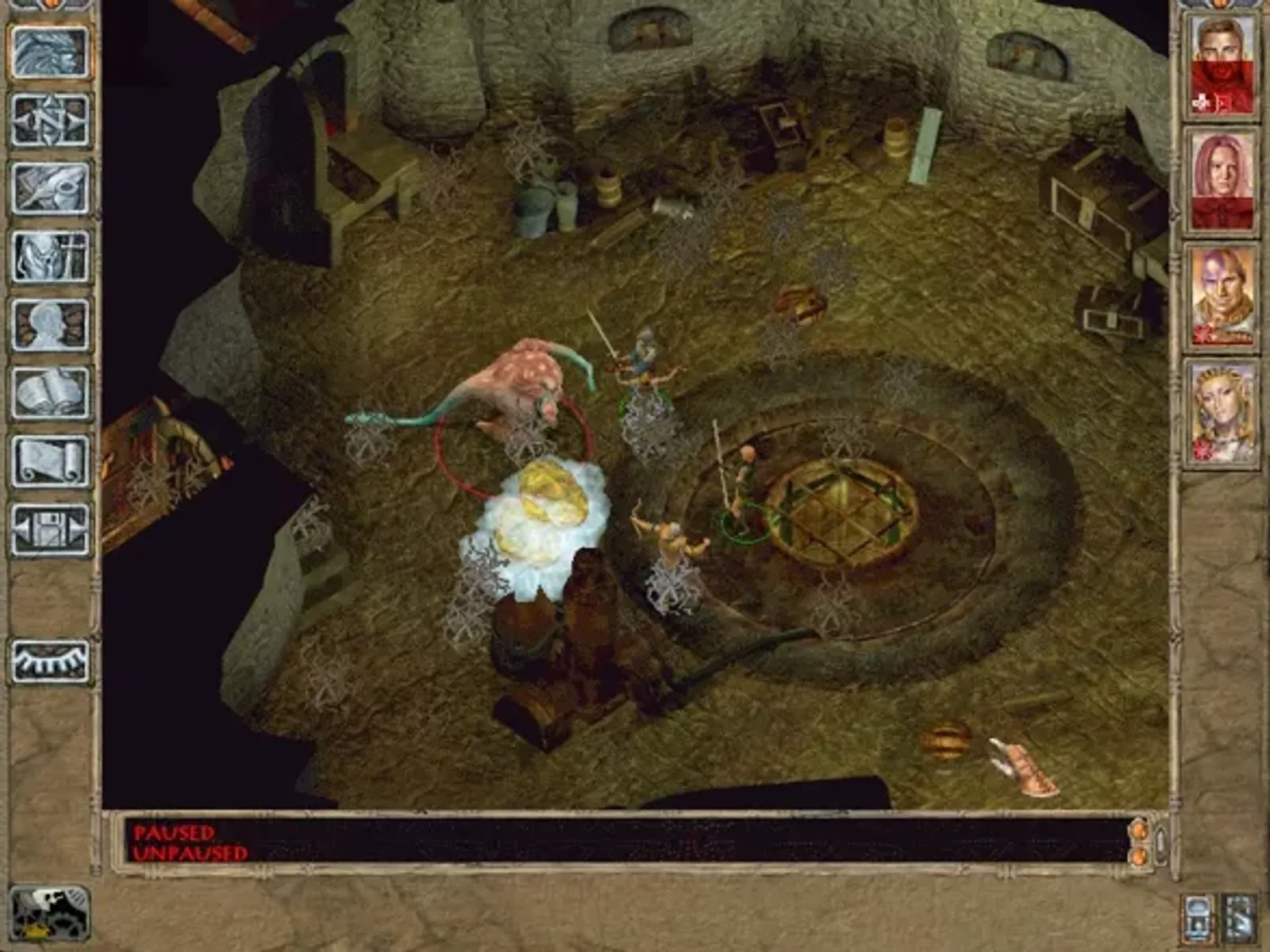 The first major fight in Irenicus' lair is with a poisonous creature.