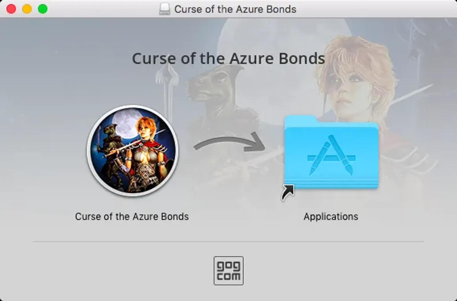 Install screen (GOG version)
