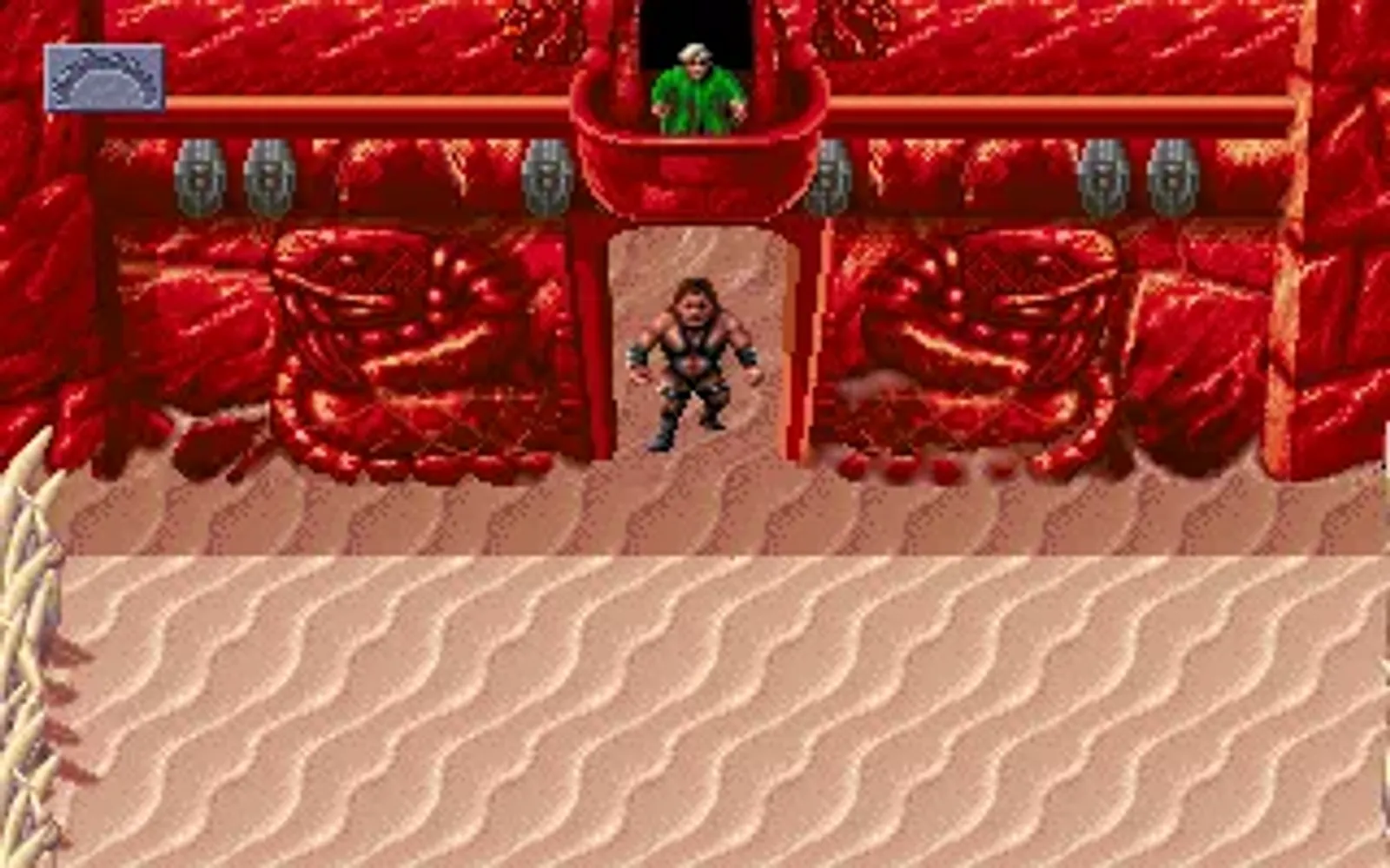 This is where you start the game. I let my half-giant be the leader. The atmosphere of the game world is rather heavy and intentionally bleak