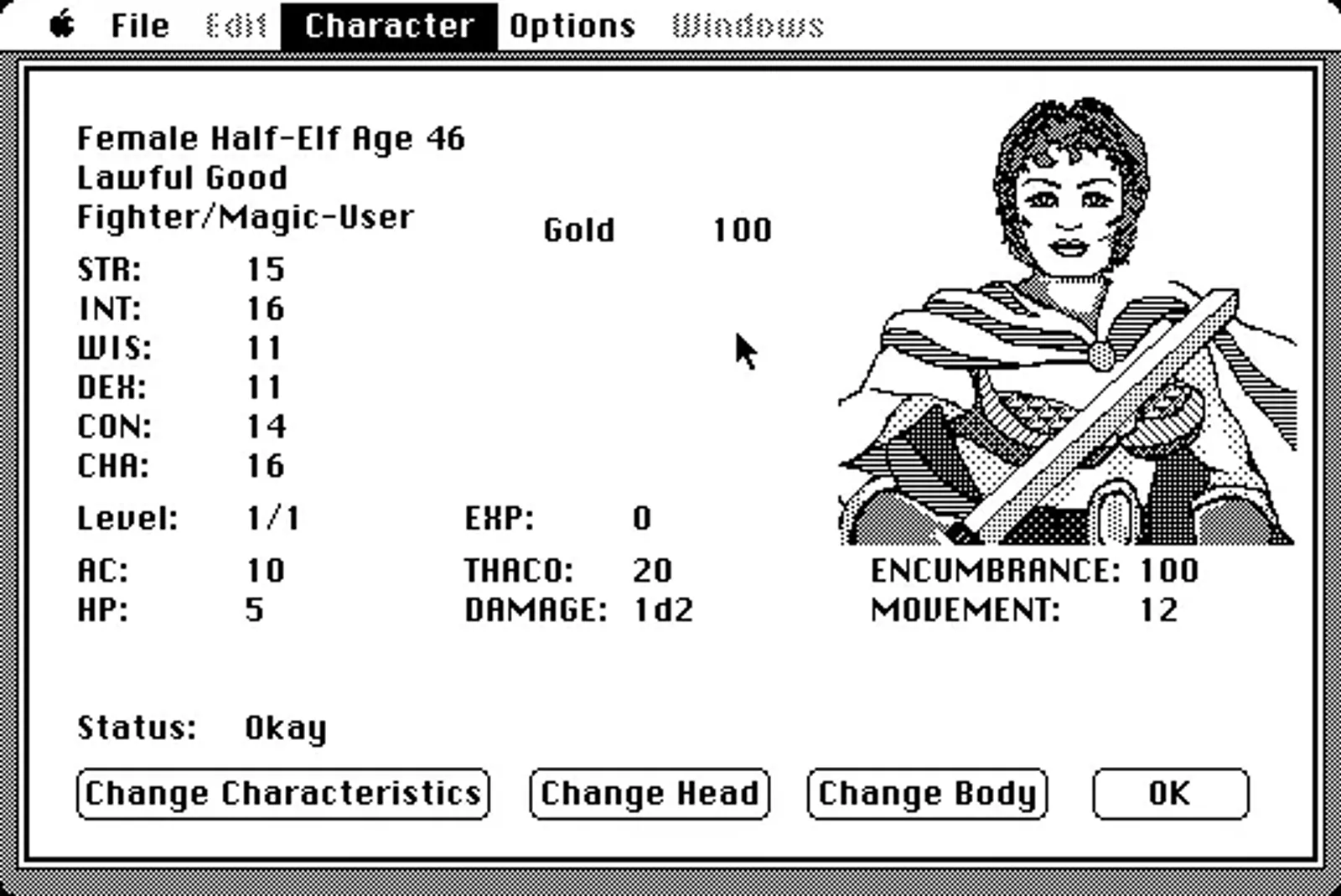 Character creation