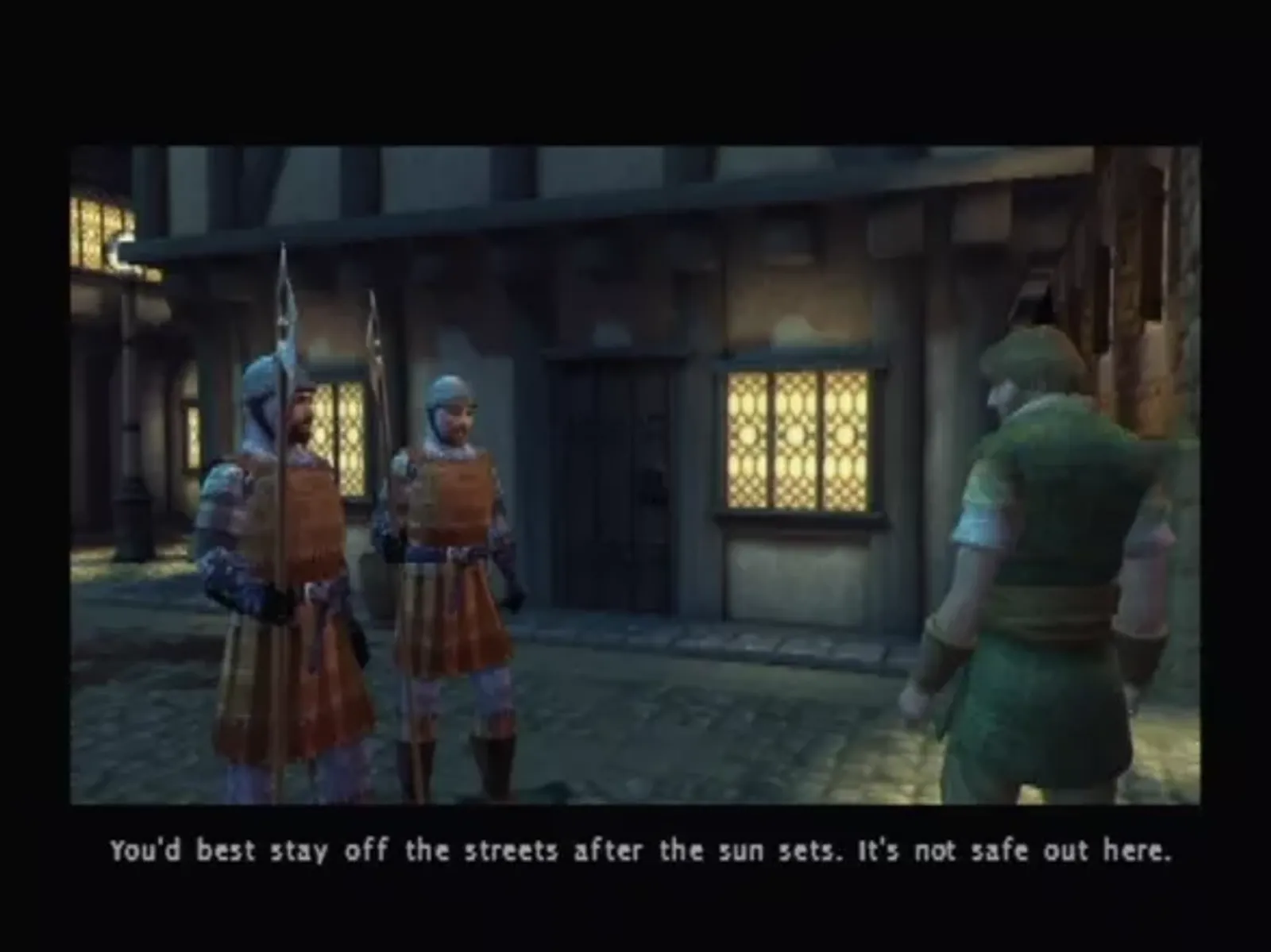 Thanks for the tip. After your introductory mugging, the town guards give you a warning. You don't have to really worry as time doesn't pass in Dark Alliance.