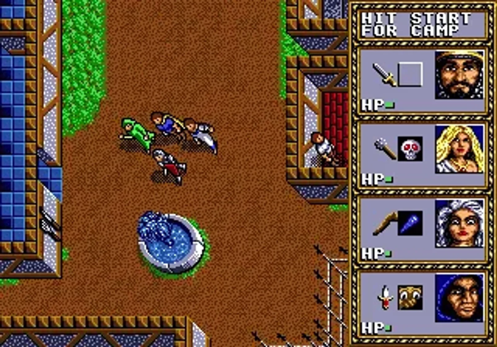 Walk around in the save castle area.