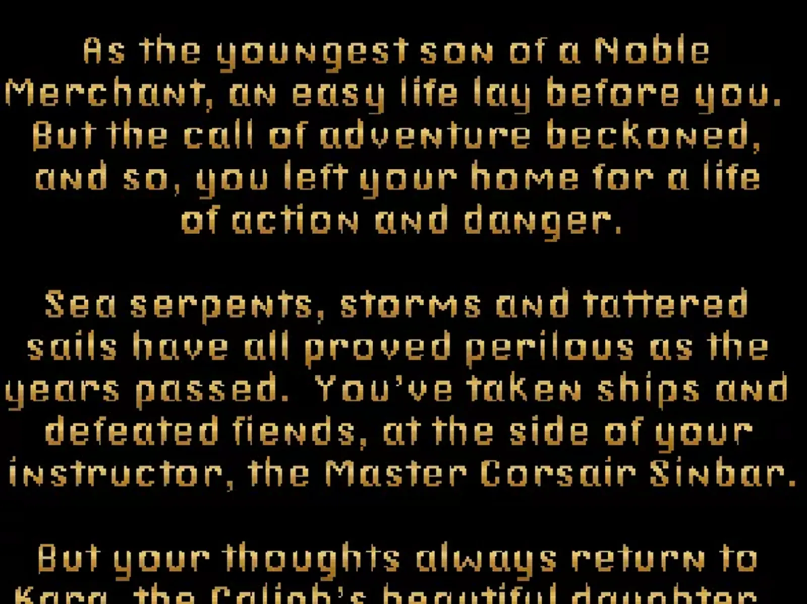 Story prologue (GOG version, window mode)