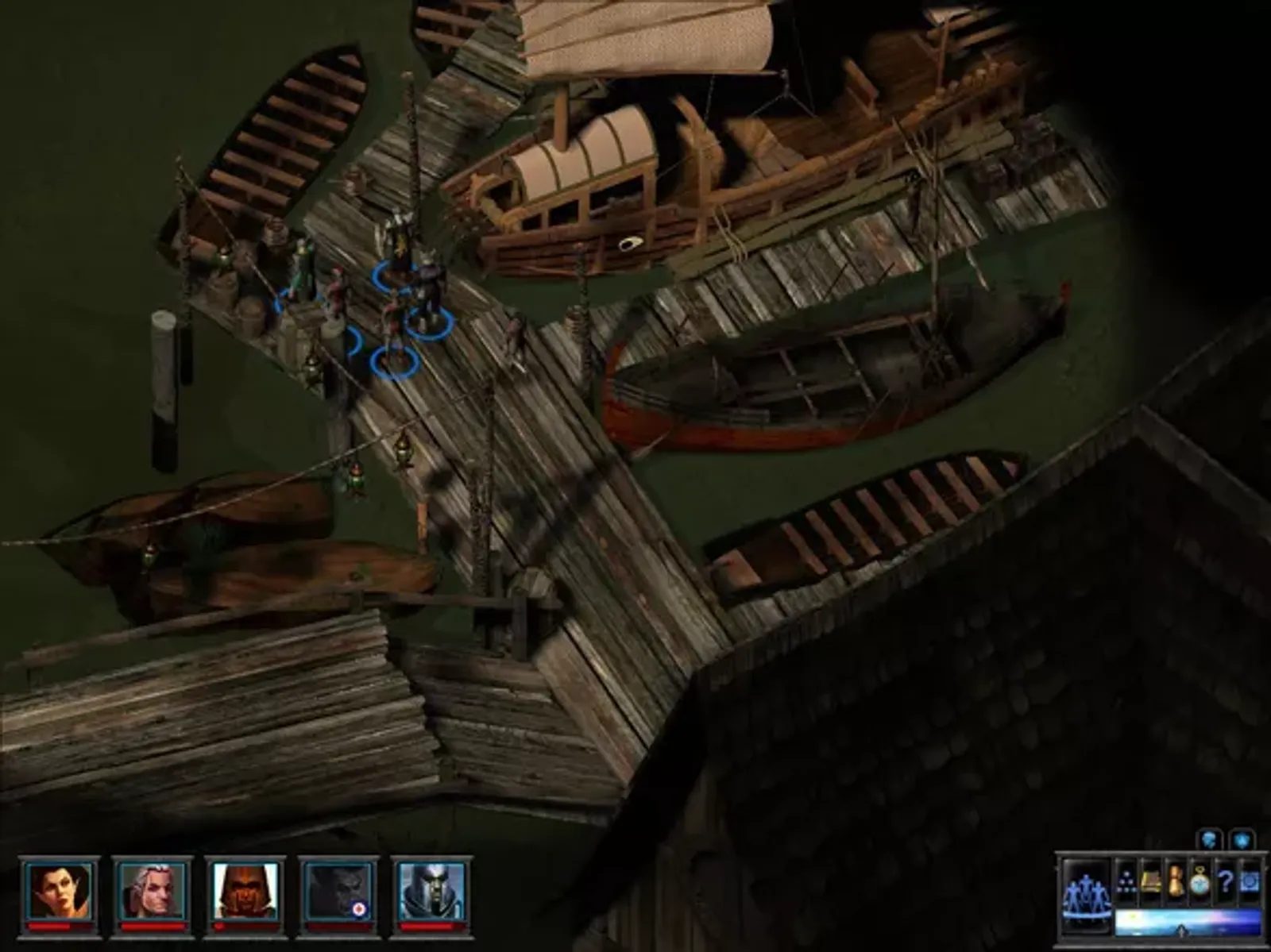 Looking for quest at the docks of the city of Nulb.