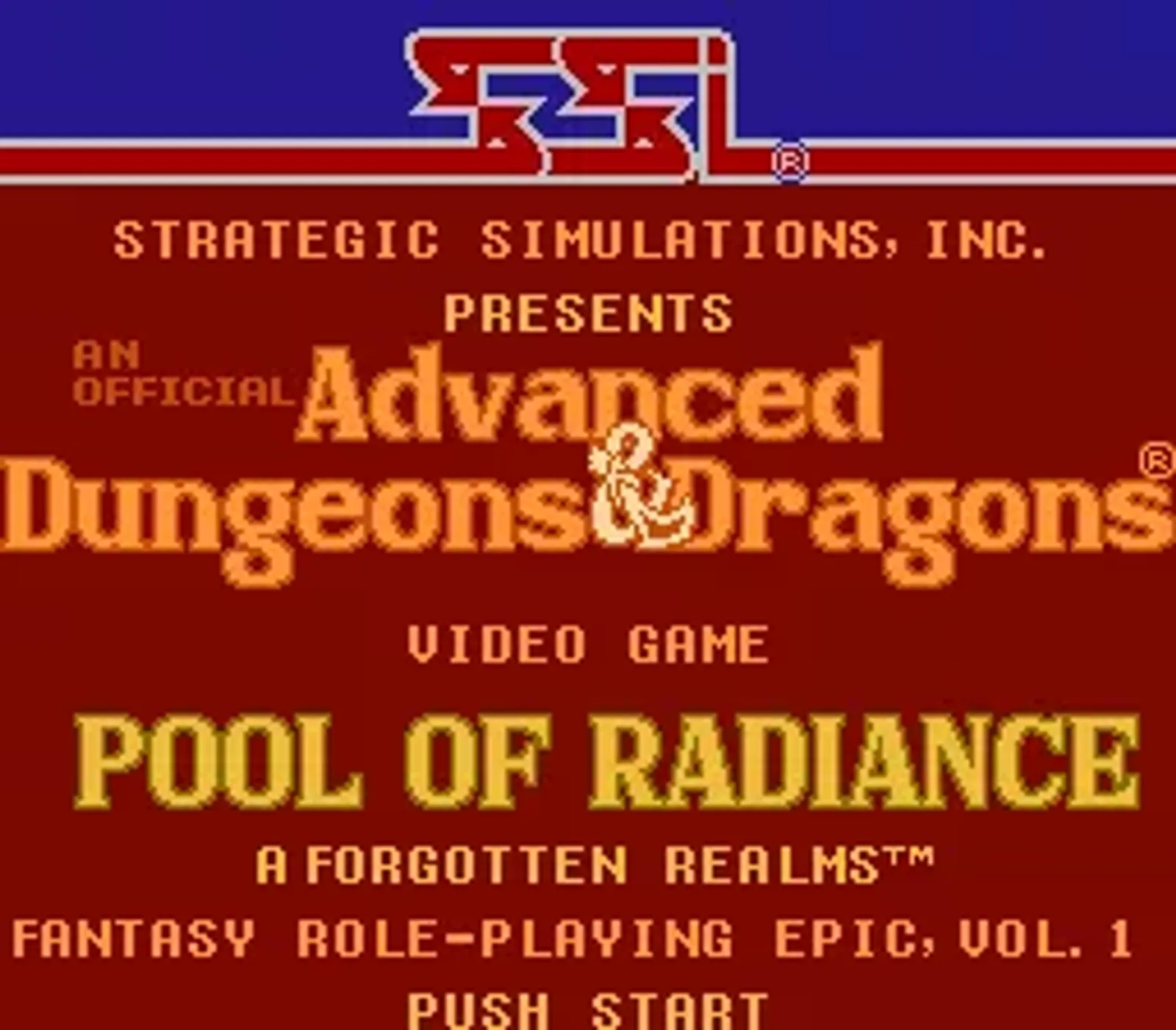 Title screen
