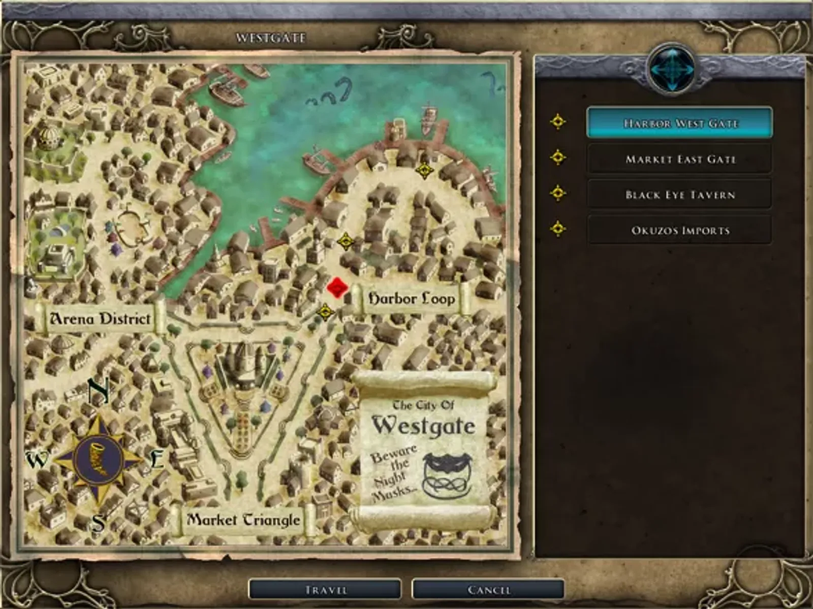 The city map