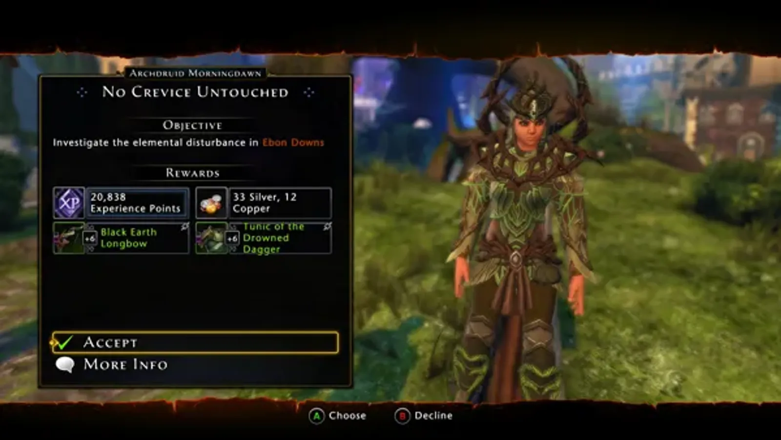 The archdruid has got a new mission (and some nice rewards) for me.