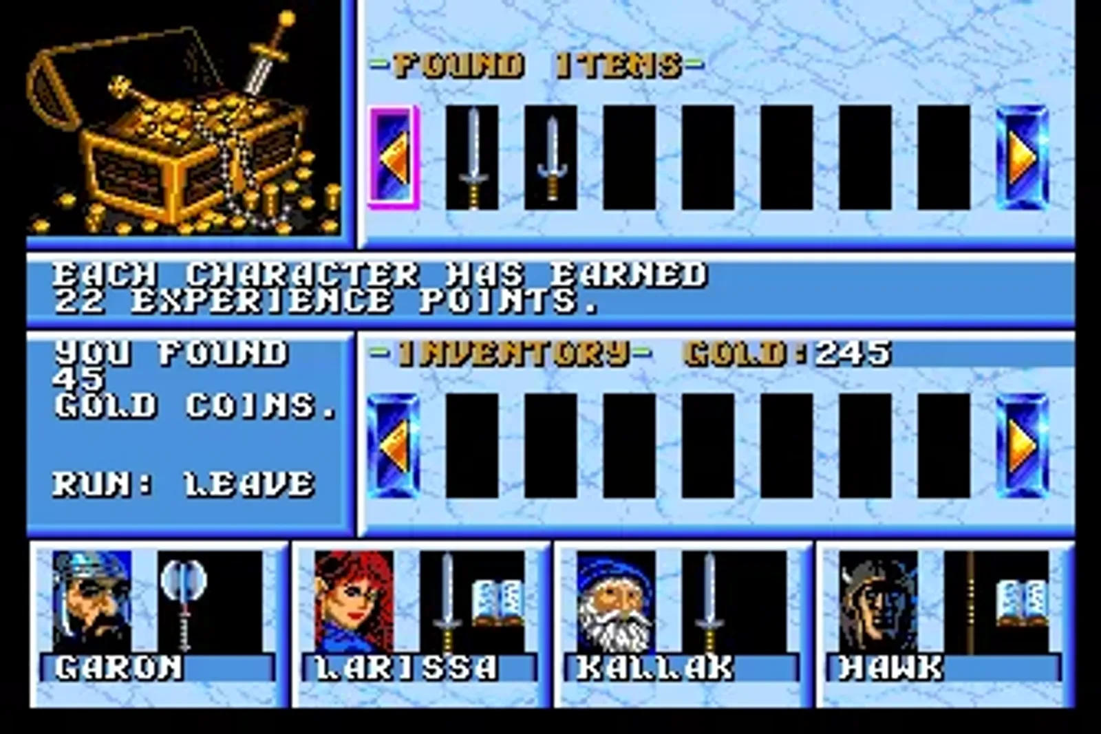Finding treasure after combat