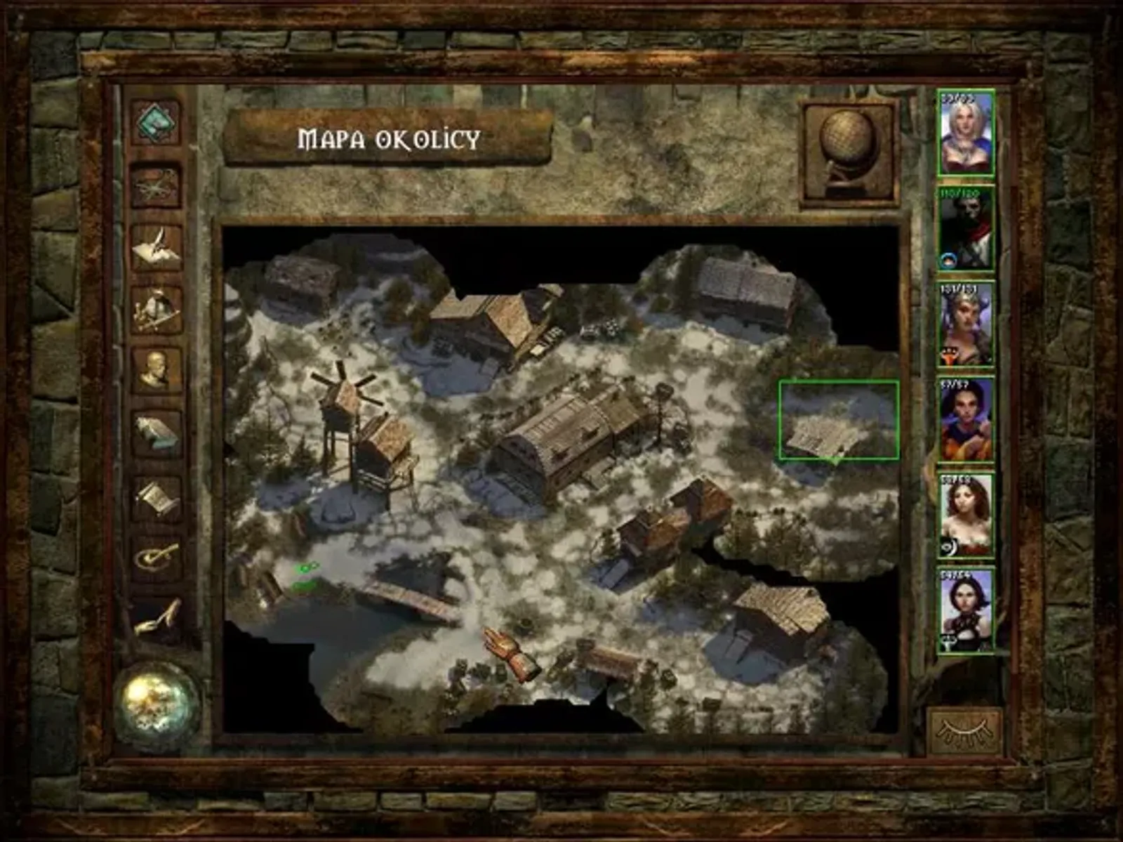 Map with "fog of the war"