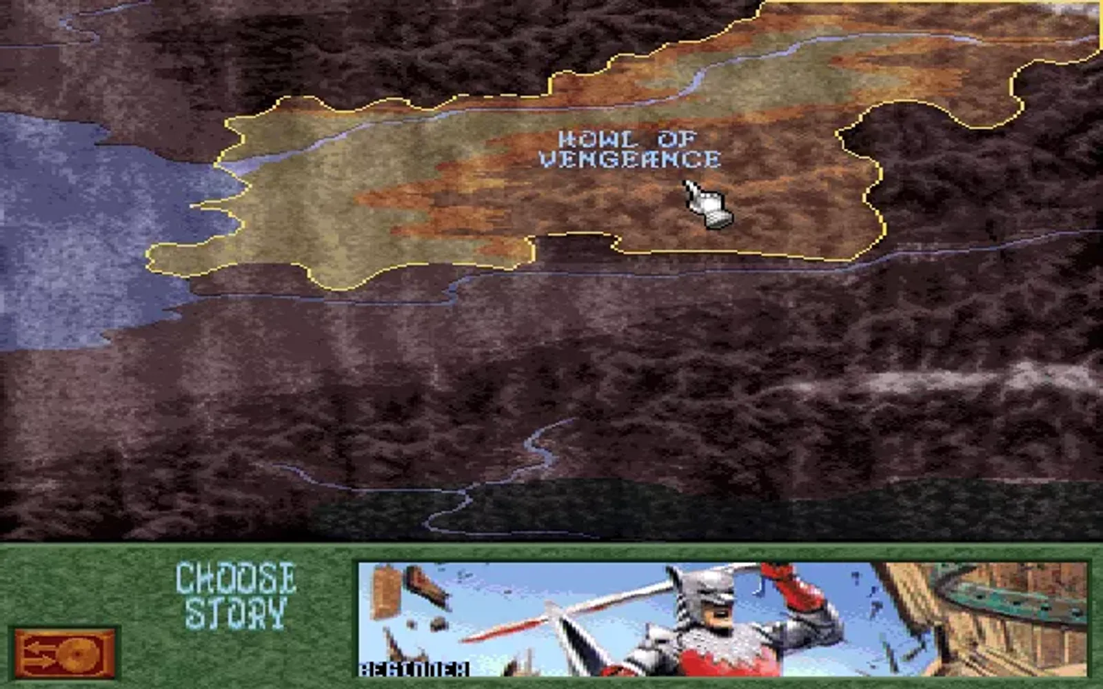 Campaign selection screen