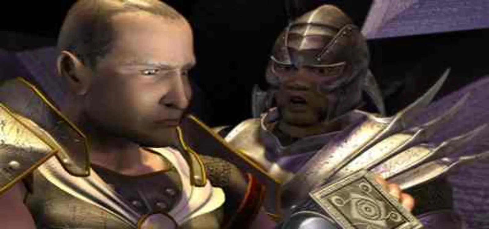 A tense exchange between companions mid-quest